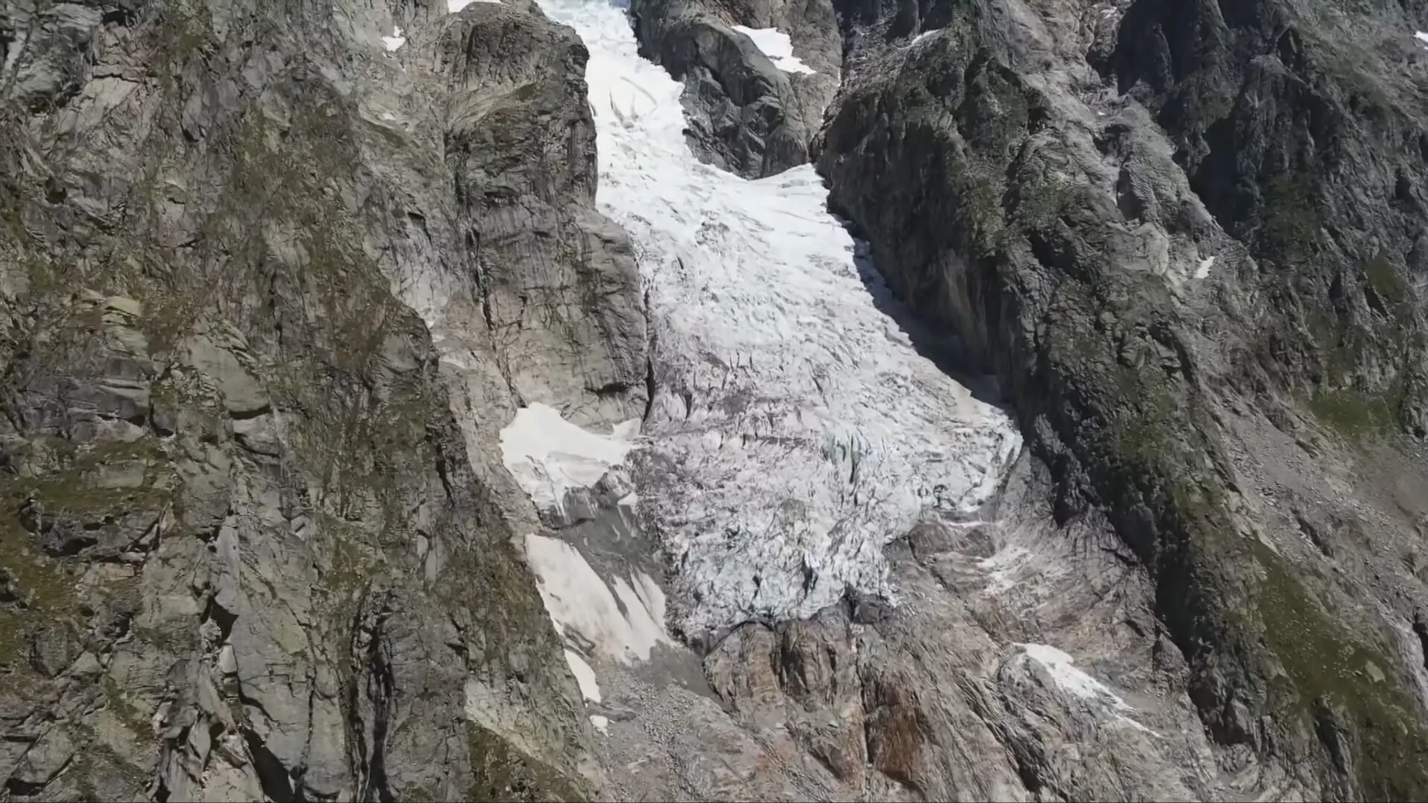 Ľadovec na Mont Blanc