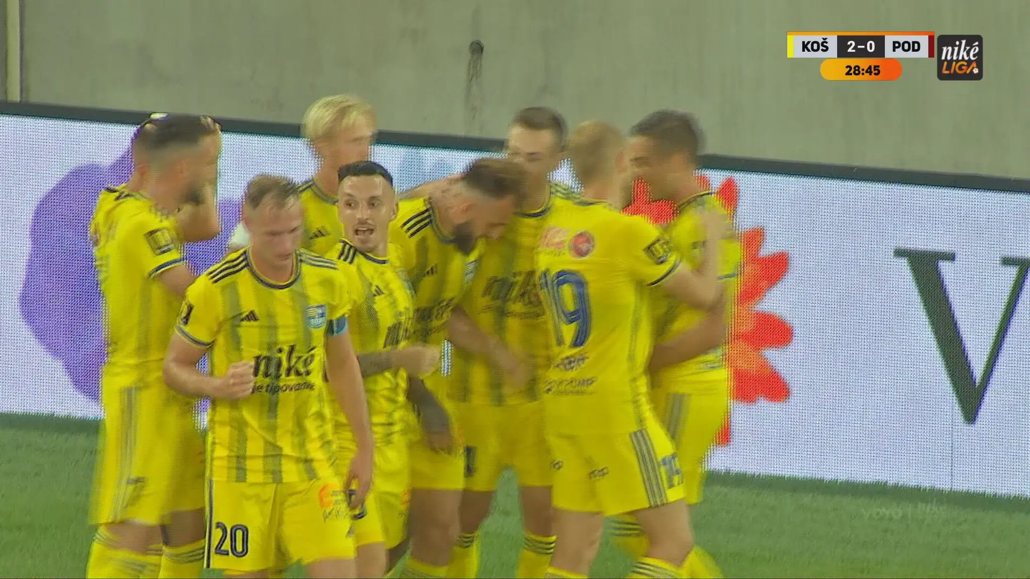 Radosť futbalistov Košíc.