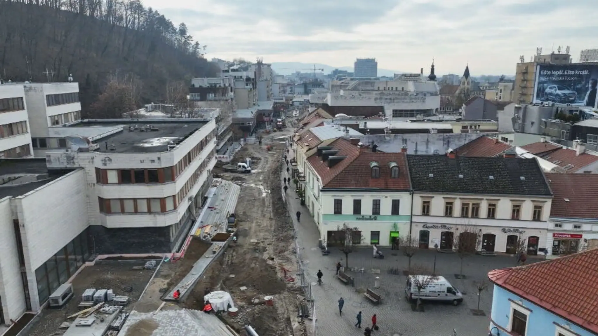 Centrum Trenčína rekonštruujú.