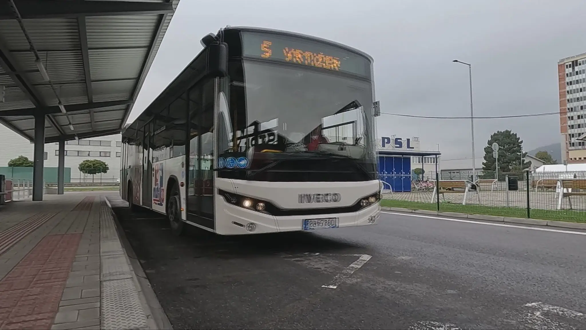 Autobus v Považskej Bystrici