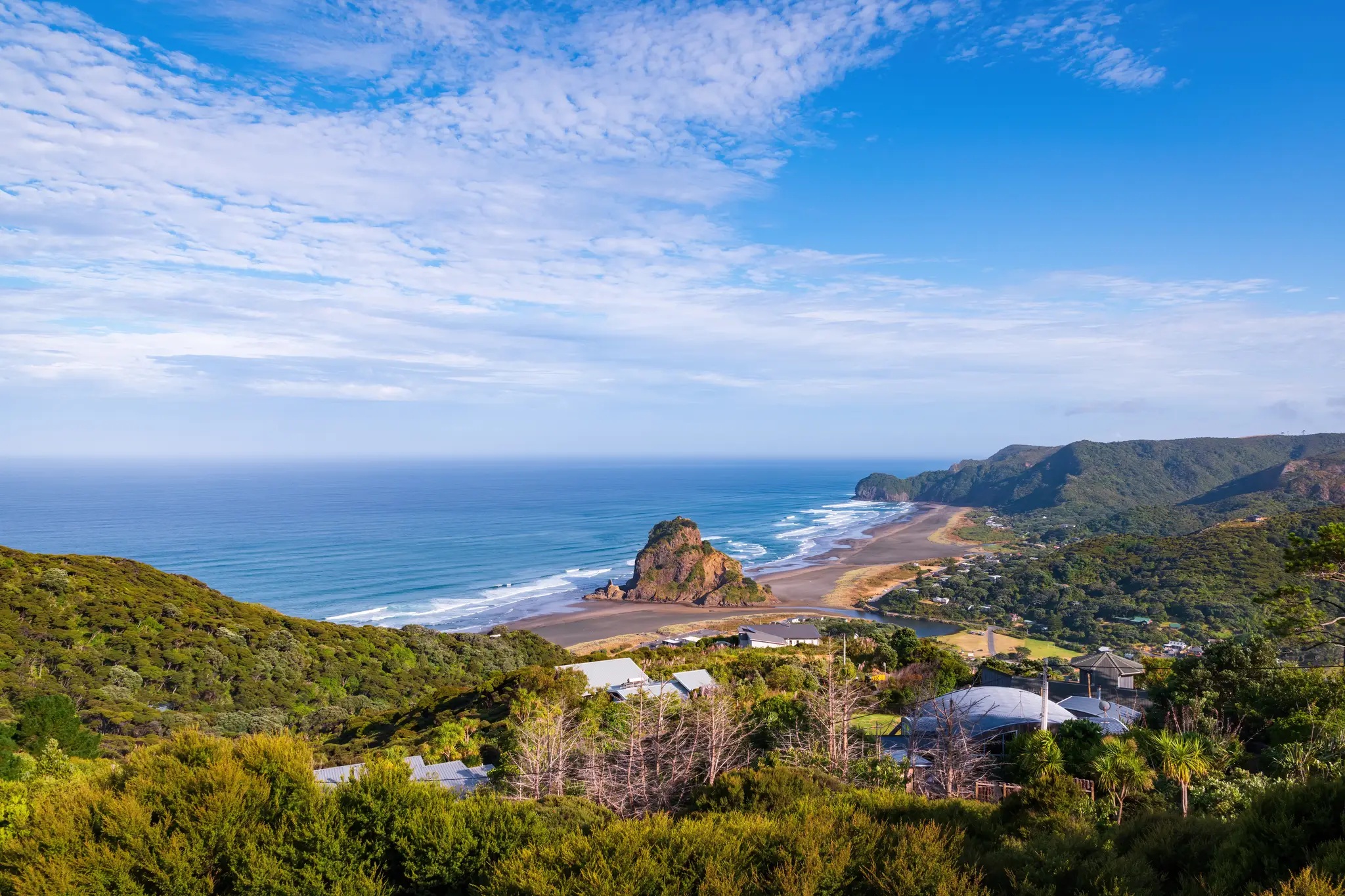 Piha, Nový Zéland. Ilustračná snímka. 