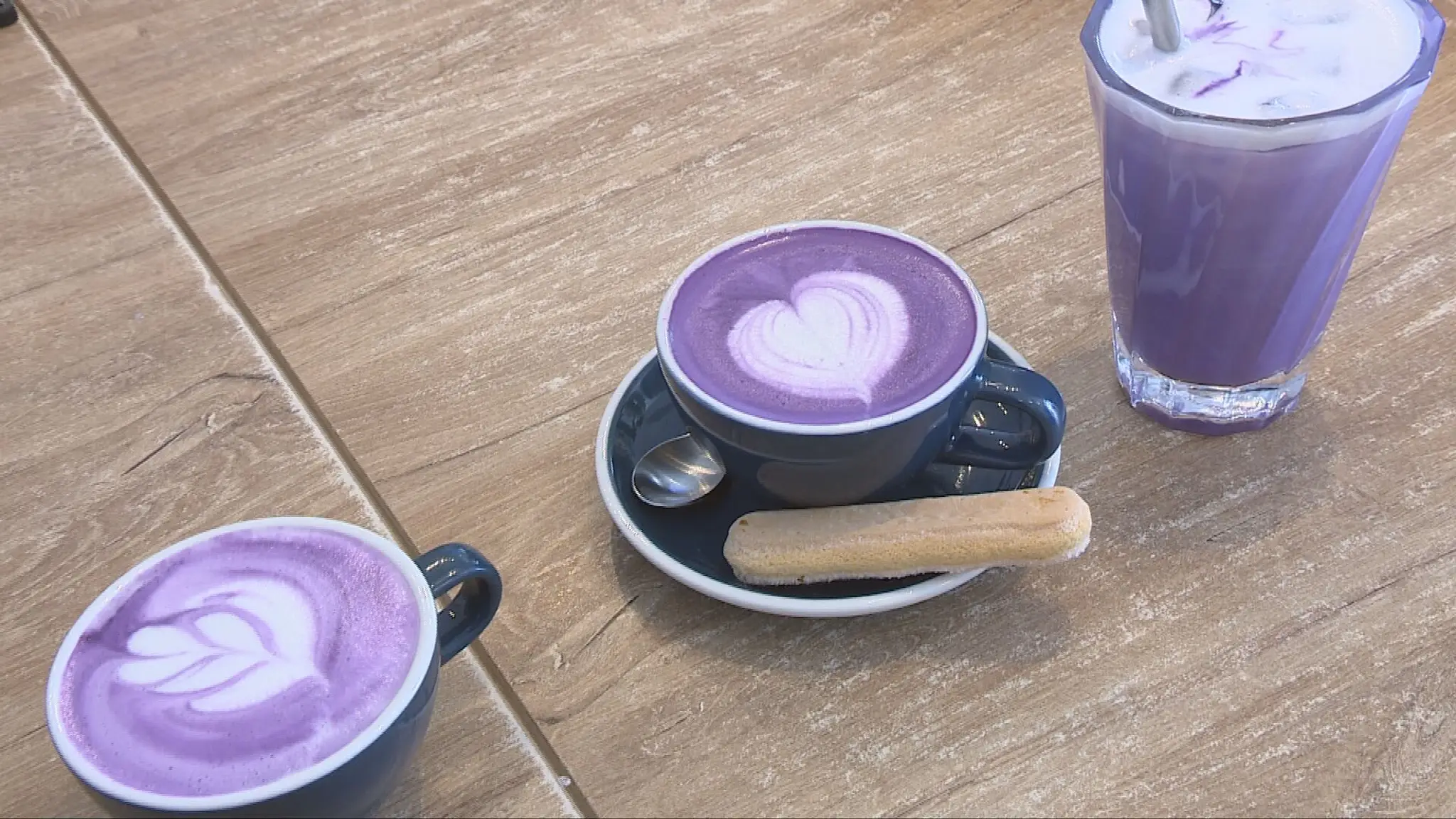 Latte z filipínskeho Ube
