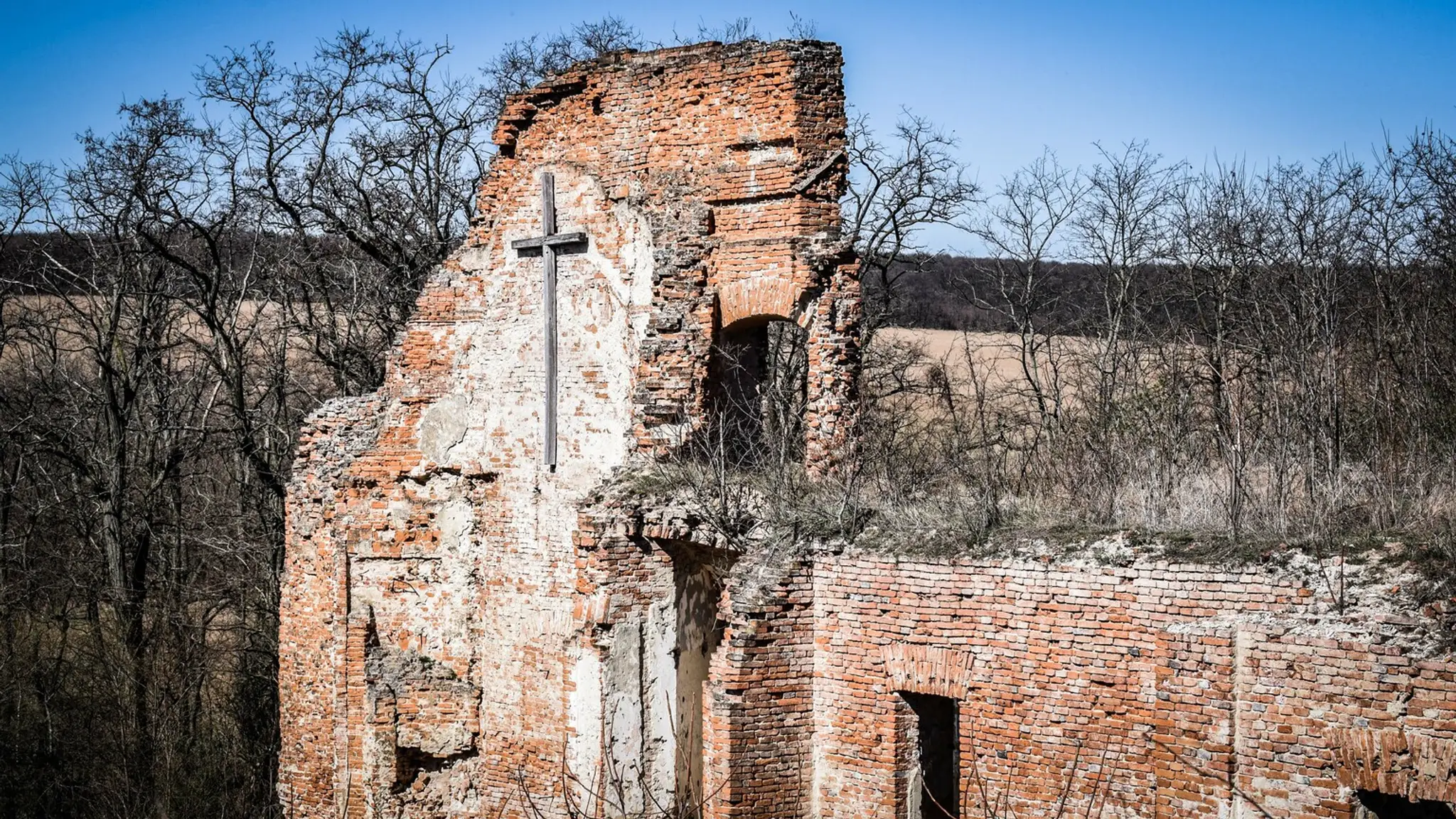 Pohľad na kláštor z poschodia.