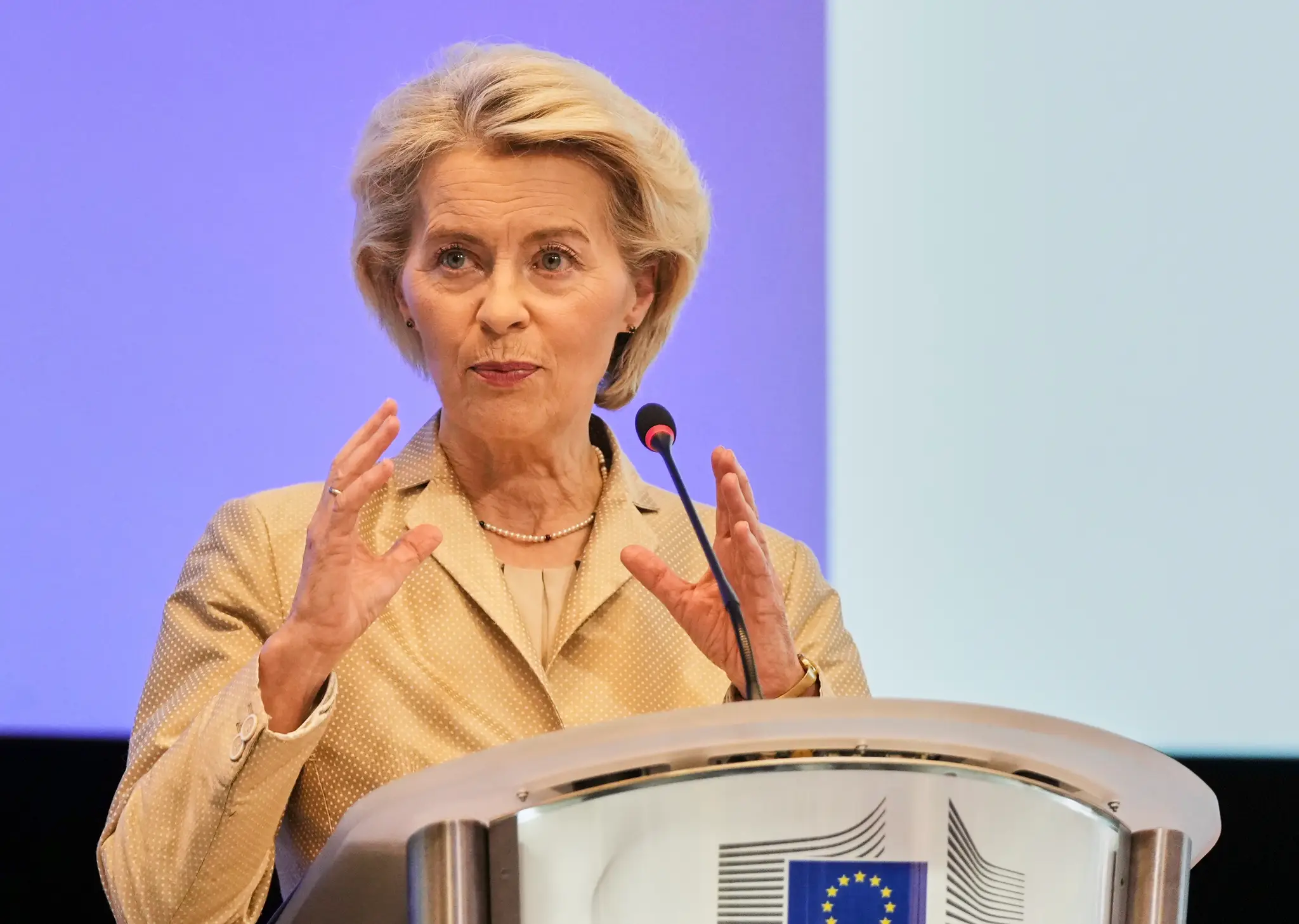 Na snímke predsedníčka Európskej komisie Ursula von der Leyenová.