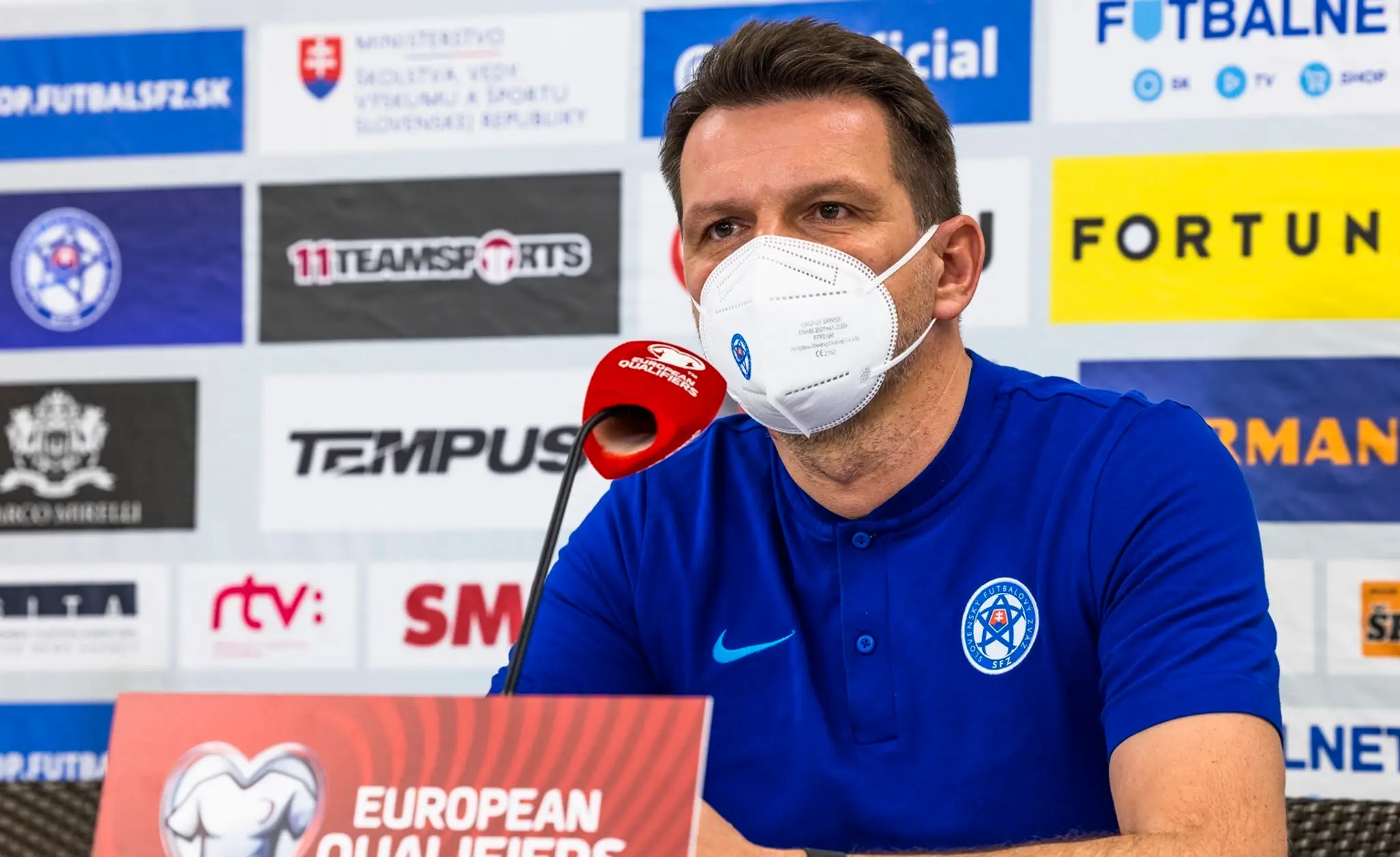Na snímke tréner slovenskej futbalovej reprezentácie Štefan Tarkovič.