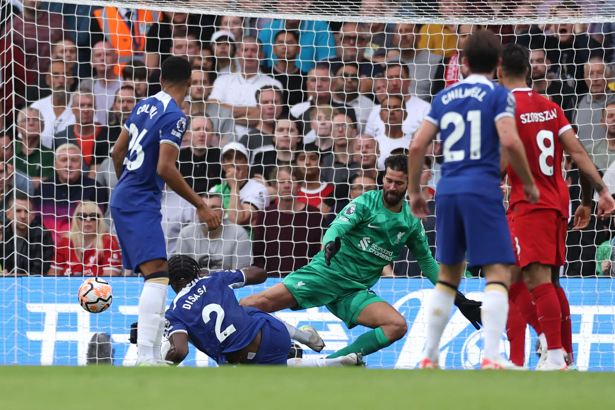 Momentka zo zápasu Liverpool - Chelsea