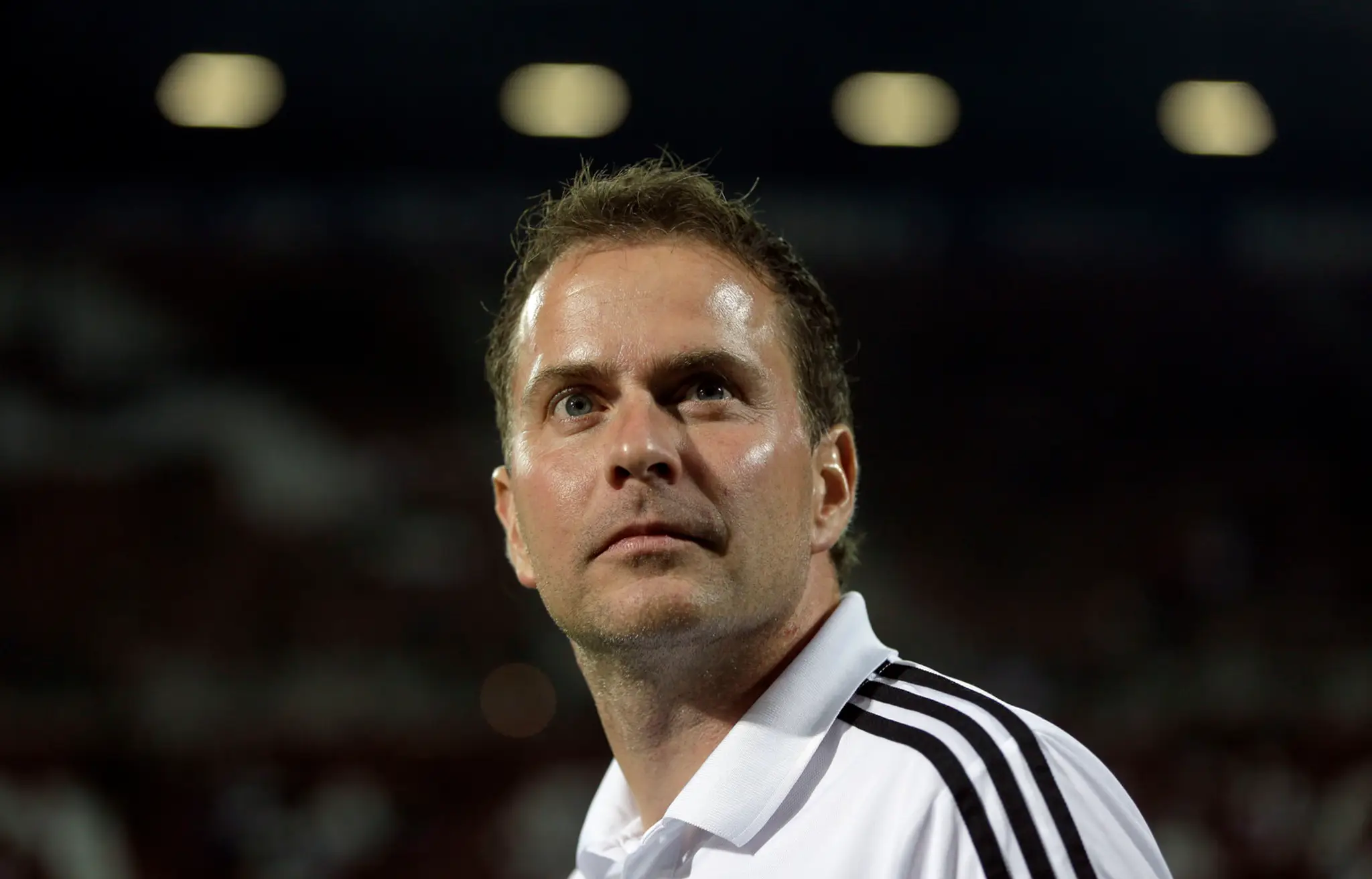 Tréner Bayernu Leverkusen Sascha Lewandowski po zápase s FC Augsburg. (archív 2012)