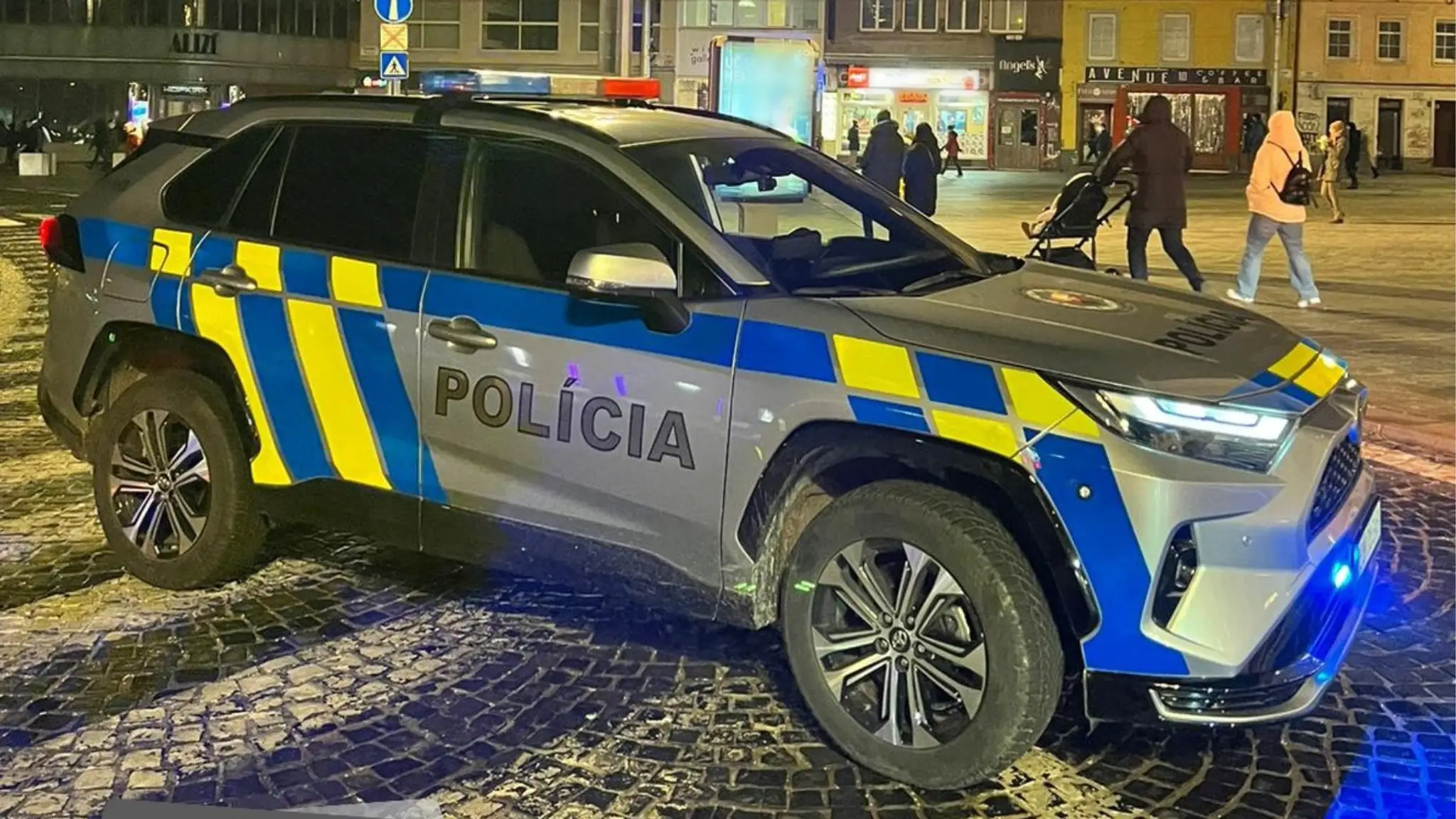 Policajné auto. Ilustračná snímka.