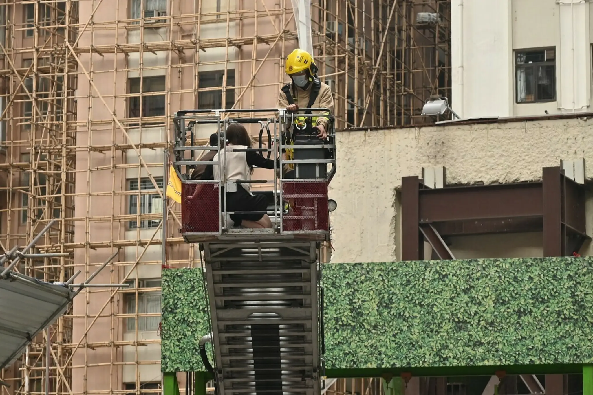 Požiar v nákupnom centre v Hongkongu