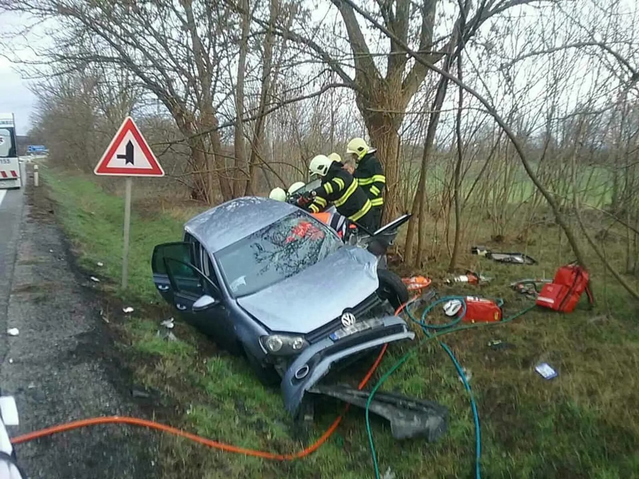 Nehoda pri obci Štefanov