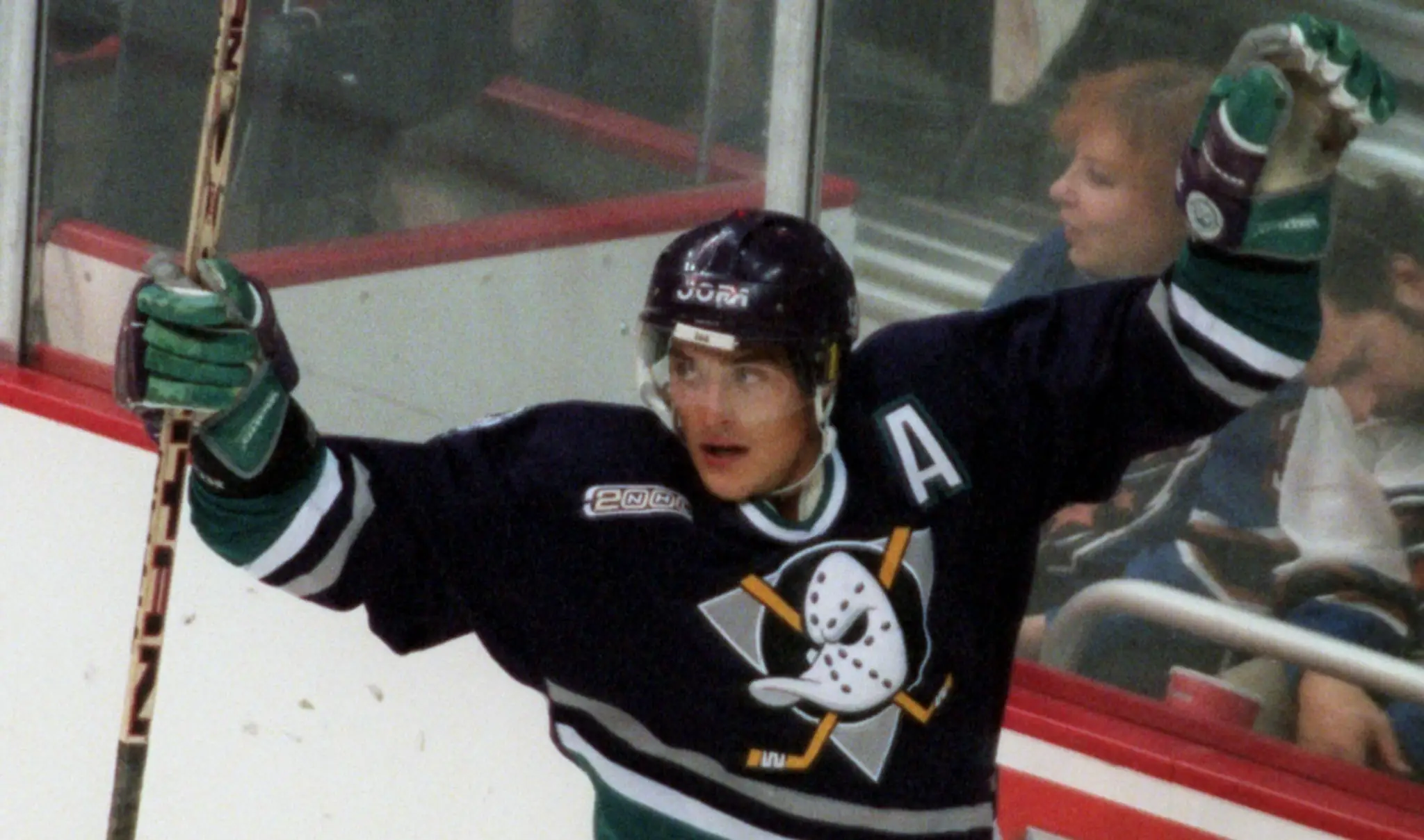 Fínska legenda Teemu Selänne počas pôsobenia v Anaheime.