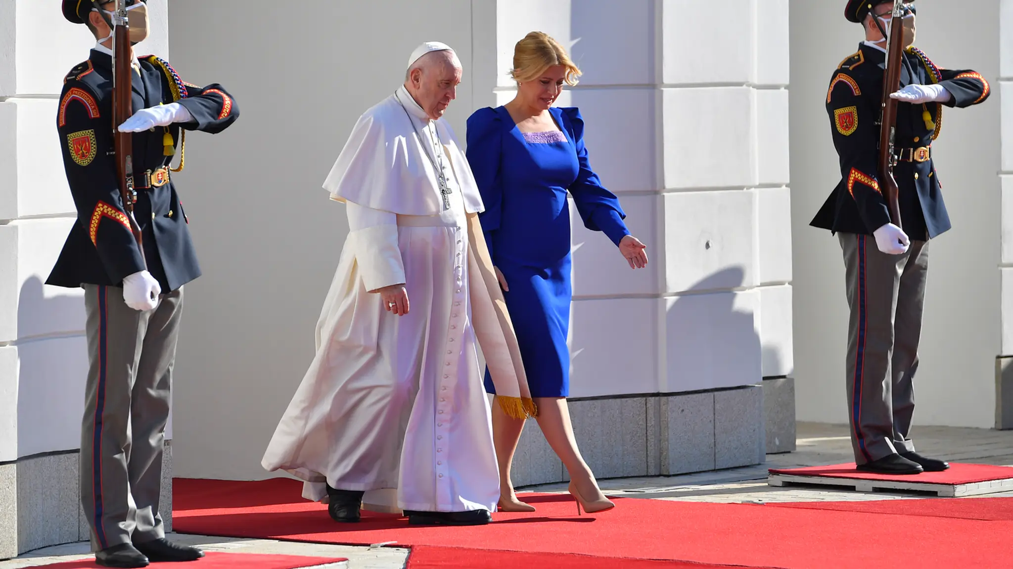 Pápež František v Prezidentskom paláci.