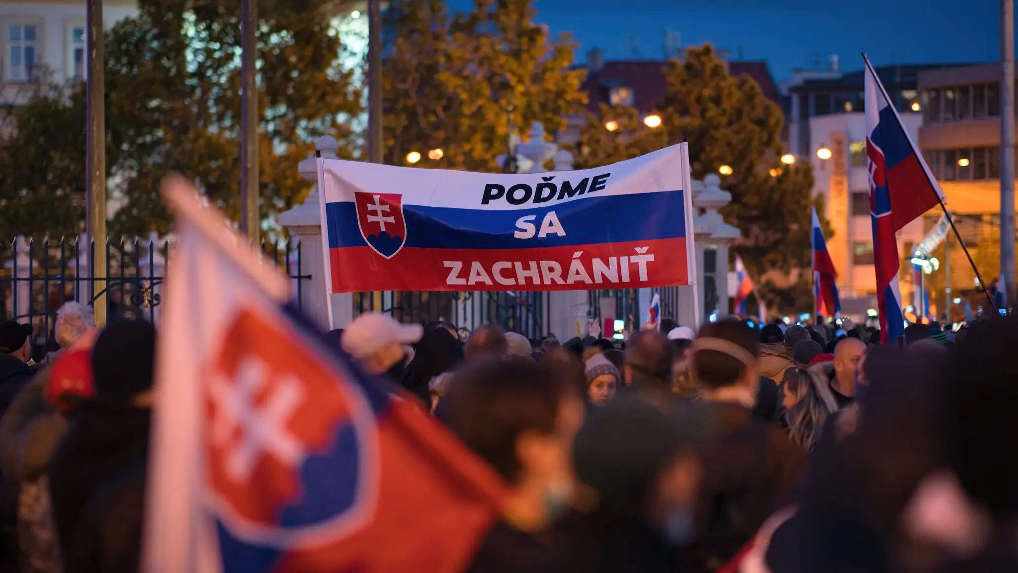 Ilustračná snímka. Protest pri príležitosti osláv 17. novembra 2020. 
