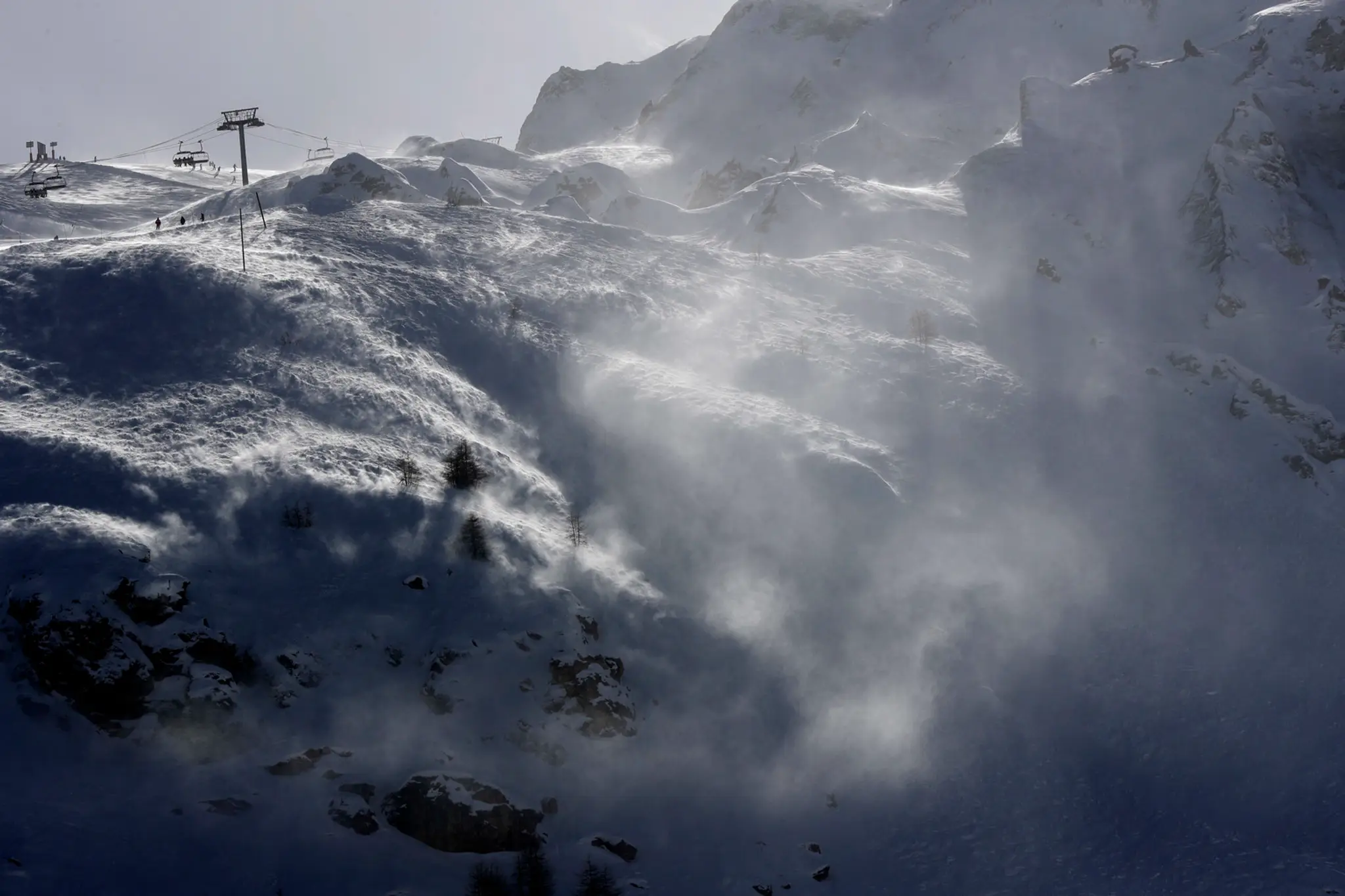 Lyžiarske stredisko Tignes.