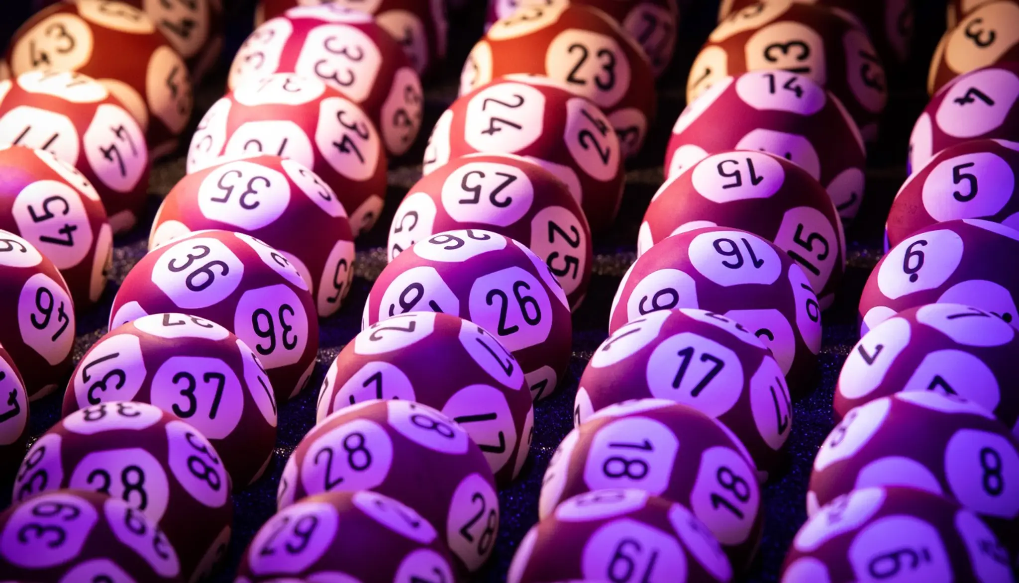 Loptičky z lotérie EuroMillions.