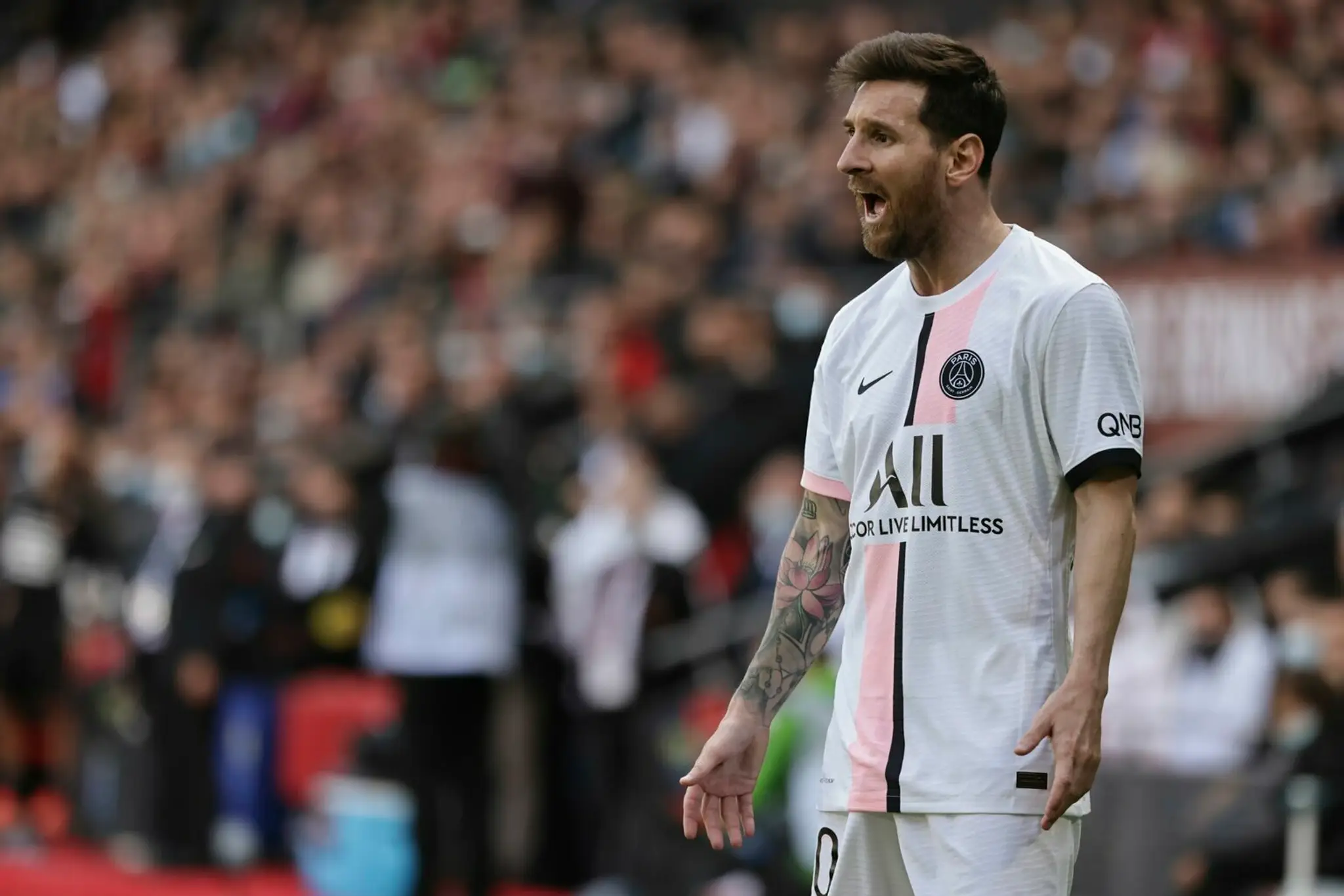 Lionel Messi v zápase 9. kola francúzskej ligy.