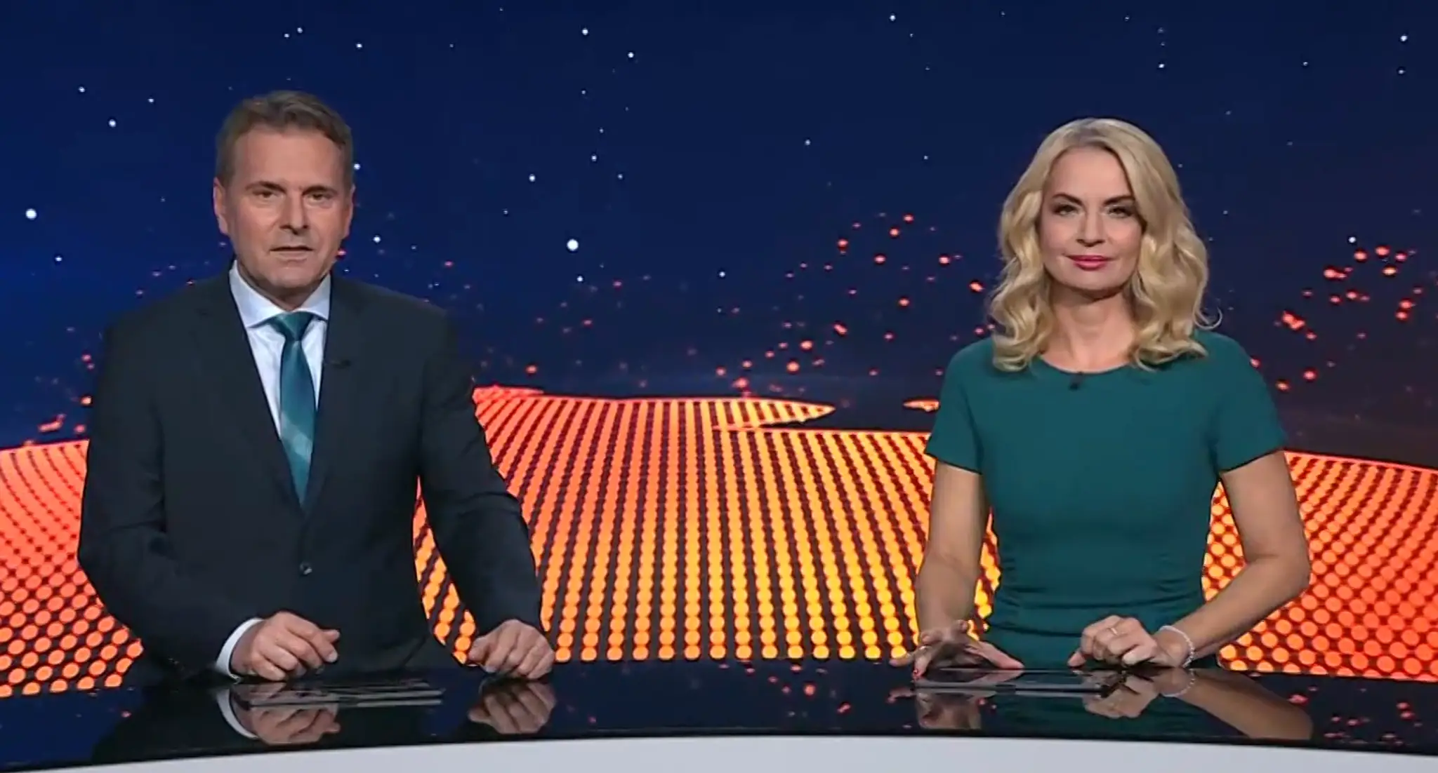 Televízne noviny v stredu.