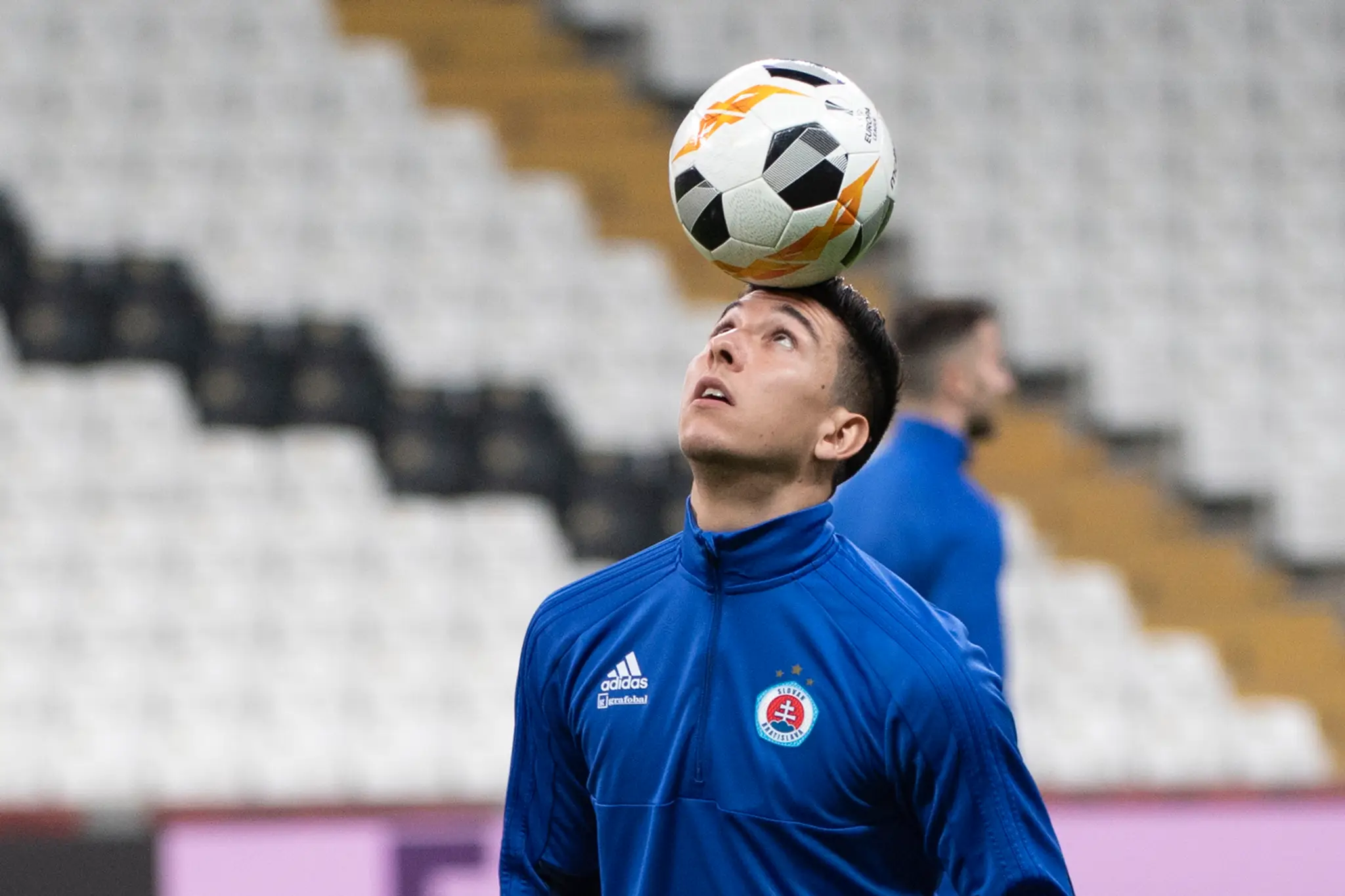 Erik Daniel zo Slovana Bratislava oslavuje gól v dueli EL na pôde Besiktasu.