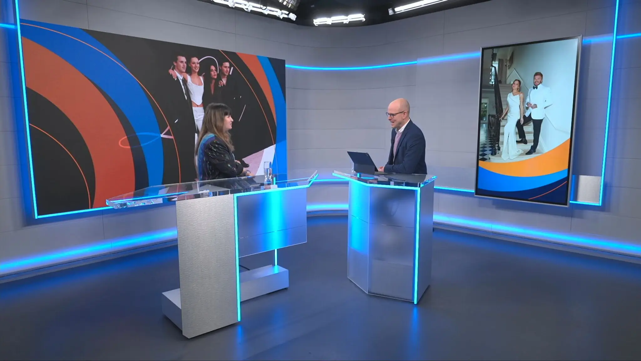 Lenka Bohunická v štúdiu TN live.