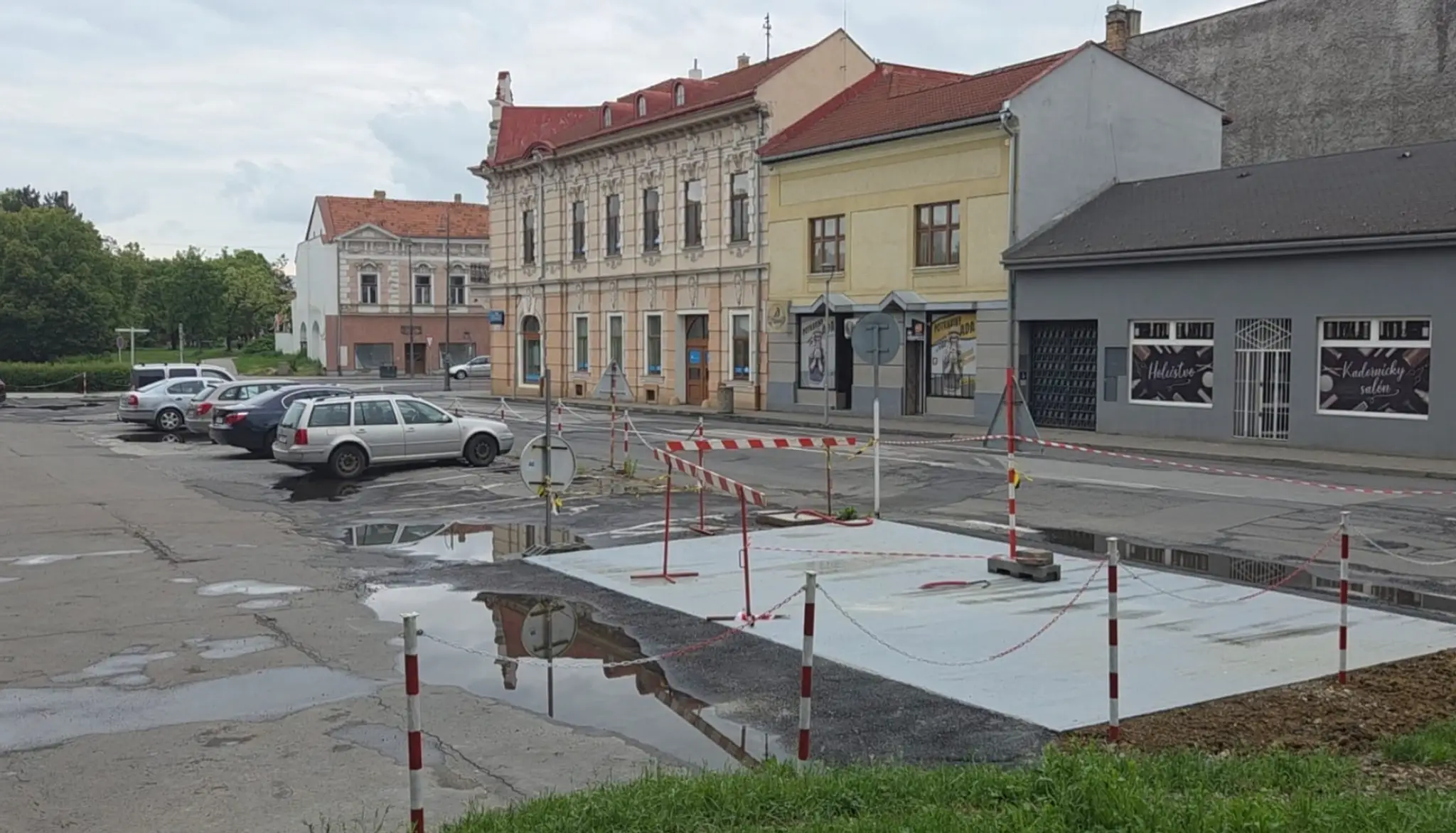 Miesto, kde sa v Lučenci strieľalo.