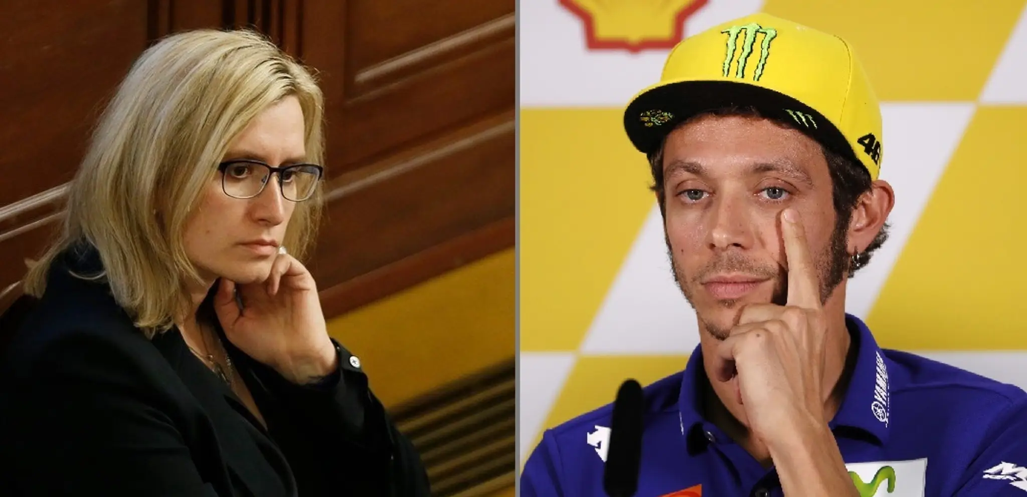 Karla Šlechtová a Valentino Rossi.