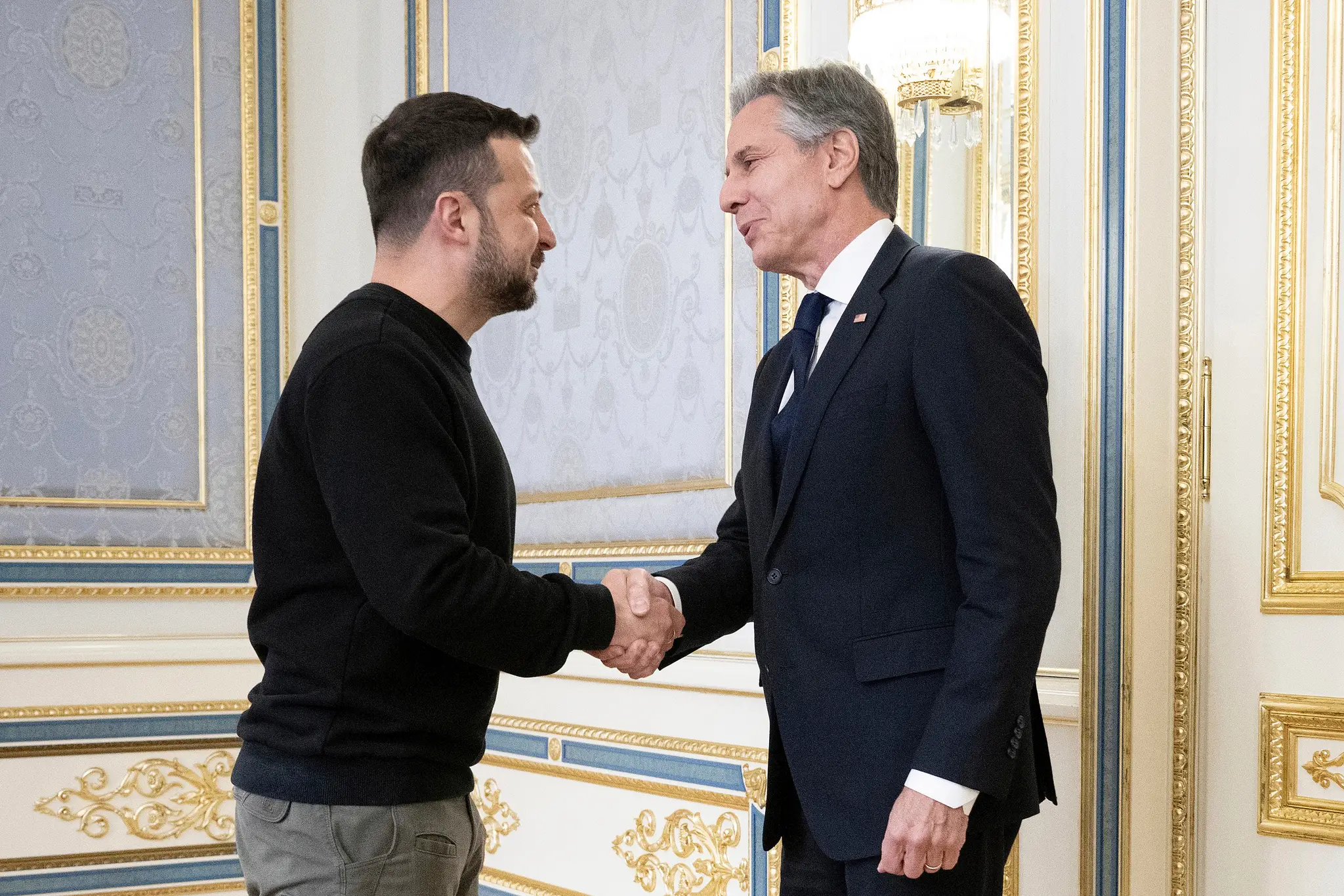 Volodymyr Zelenskyj a Antony Blinken