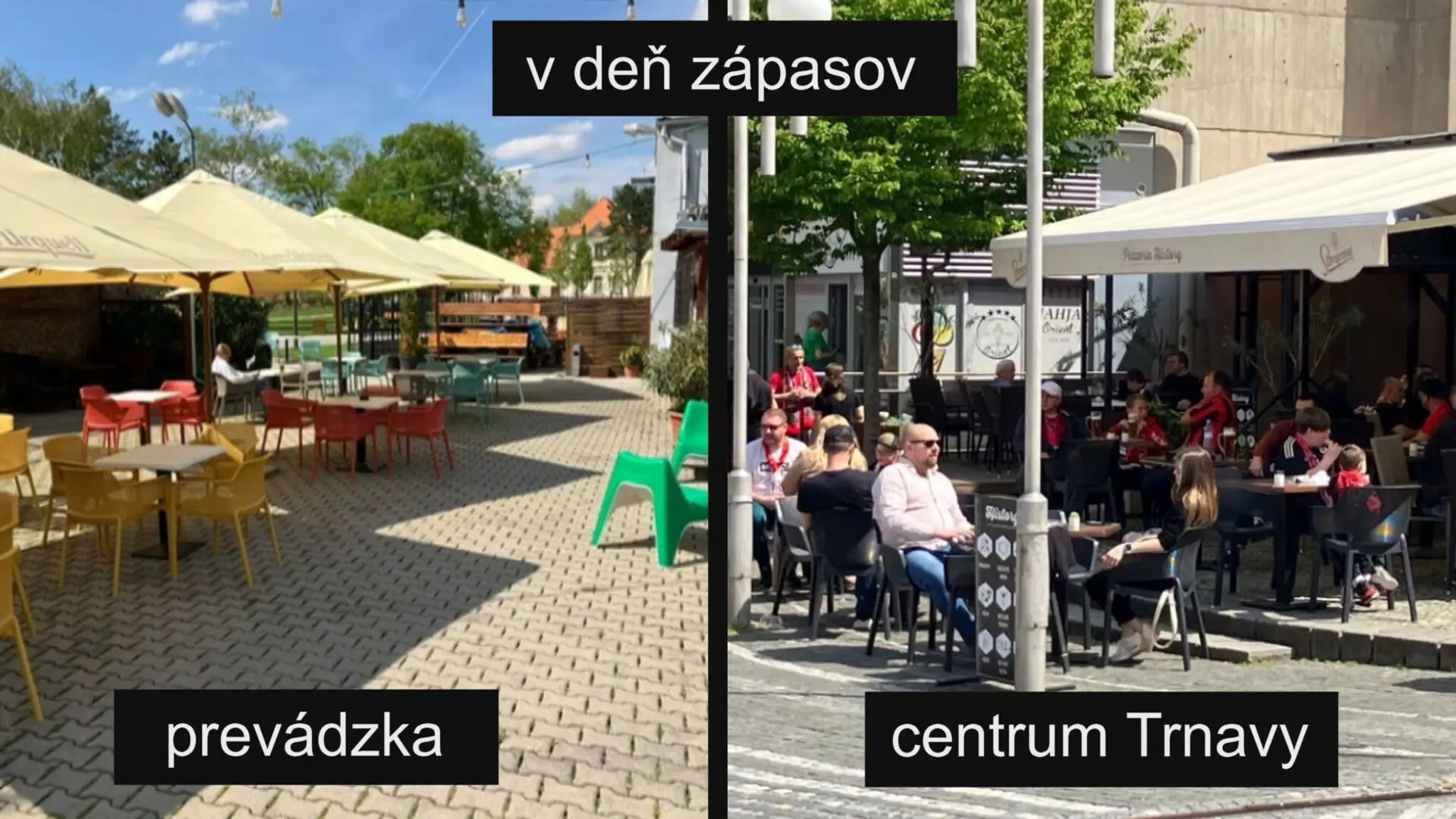 Blokovaná prevádzka pri štadióne.