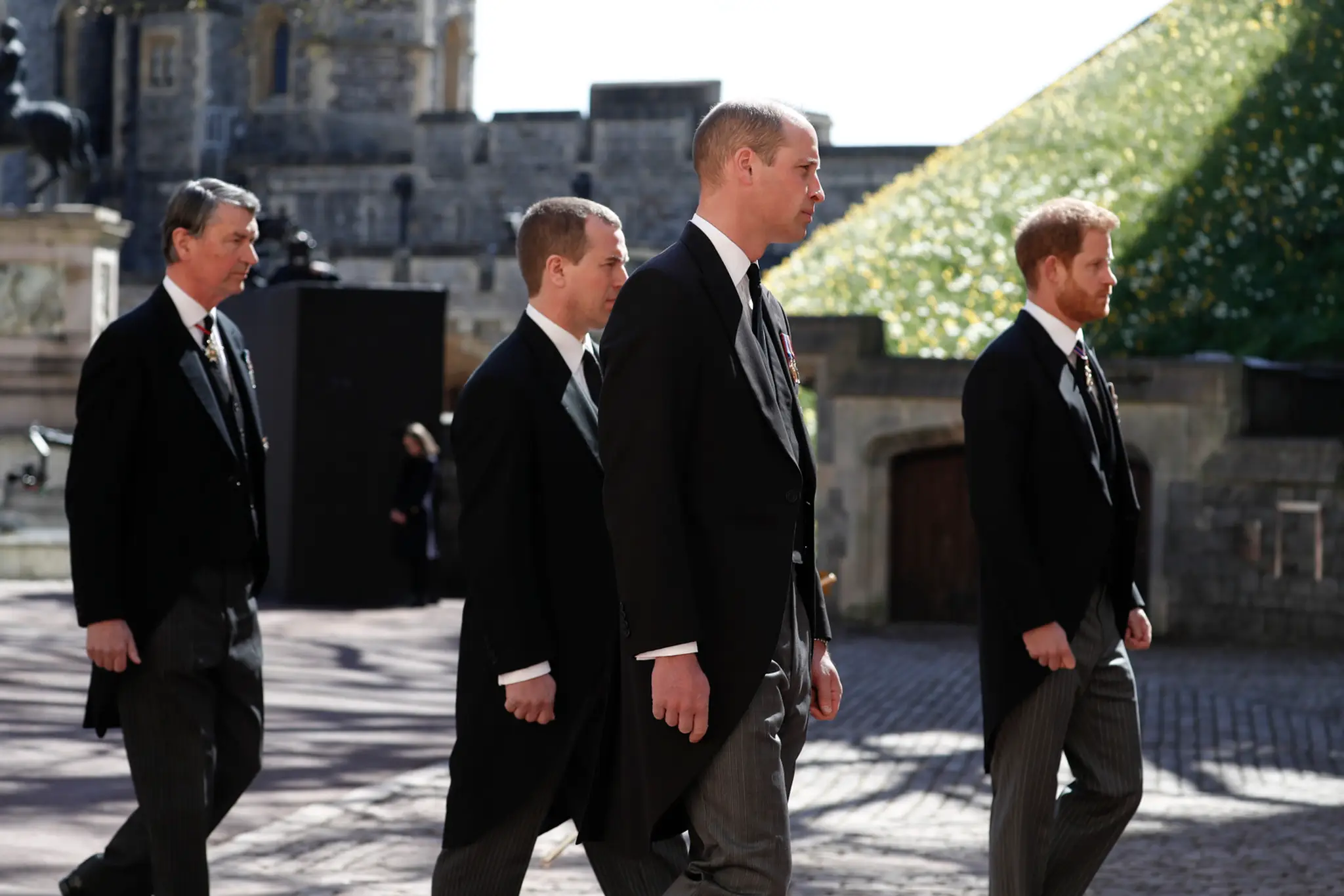Pohreb princa Philipa, vnuci Harry a William