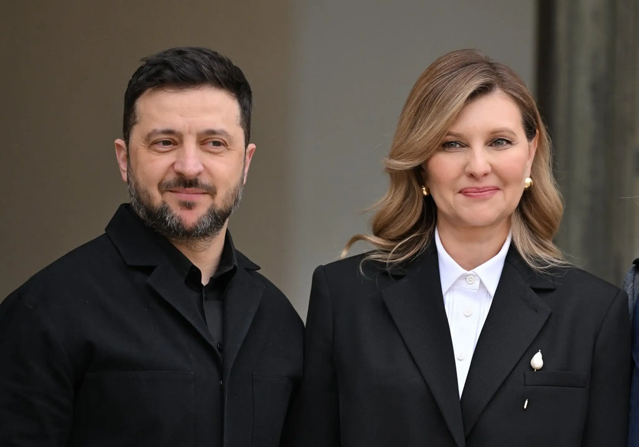 Ukrajinský prezident Volodymyr Zelenskyj a prvá dáma Olena Zelenská.