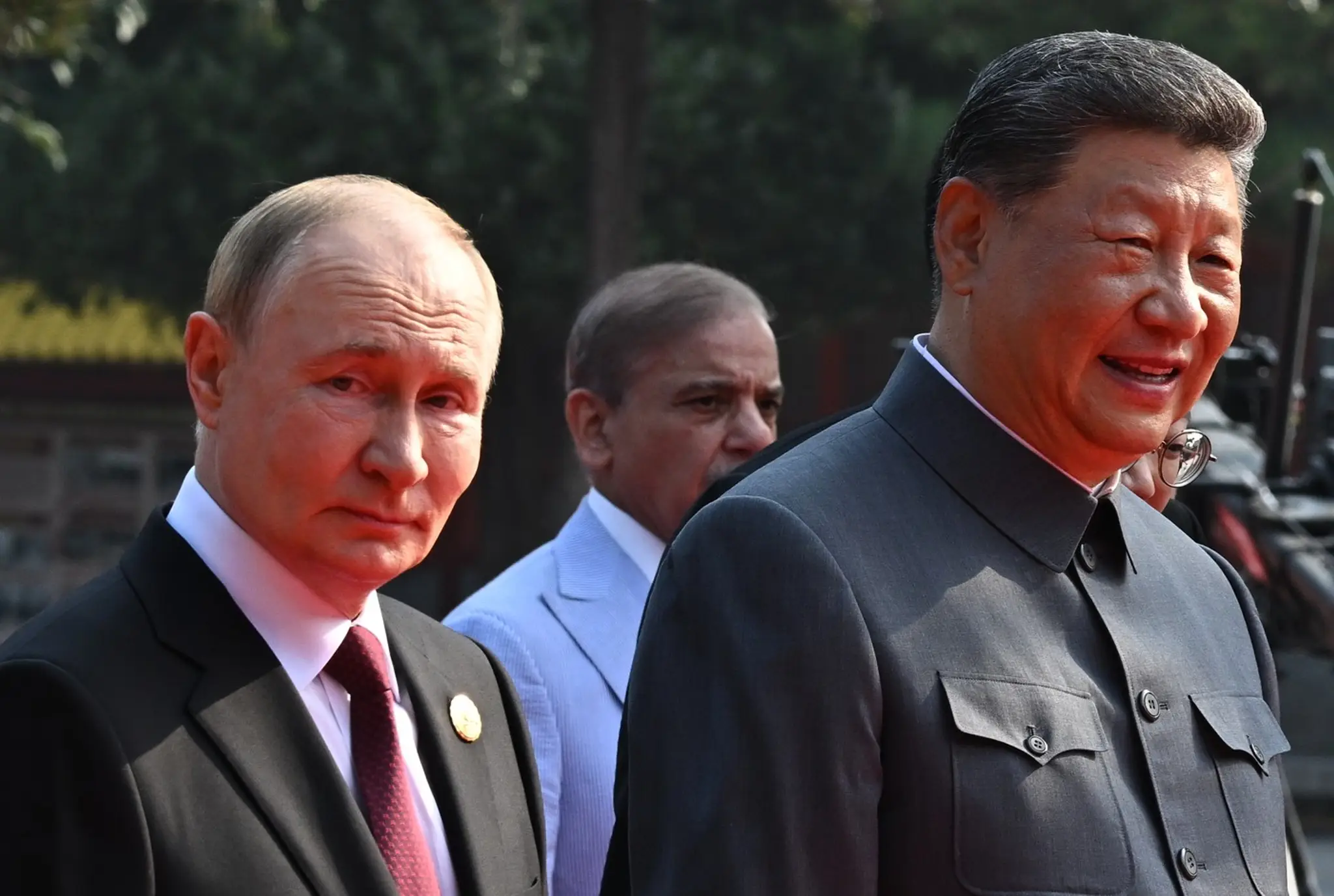 Ruský prezident Vladimir Putin a jeho čínsky náprotivok Si Ťin-pching.