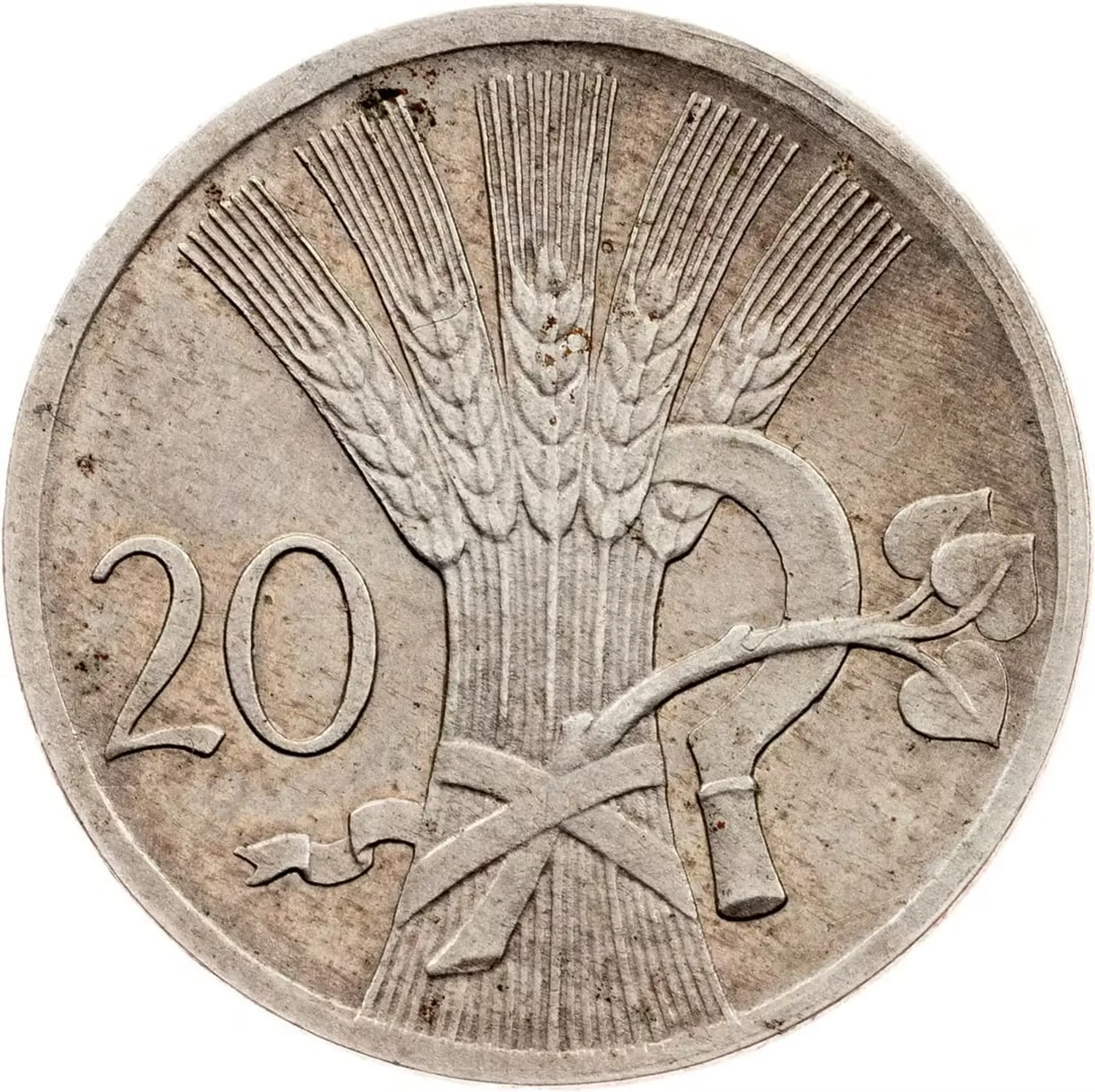 ČSR, 20 Stotin 1920, skúšobná razba, vyvolávacia cena 180 000 Kč