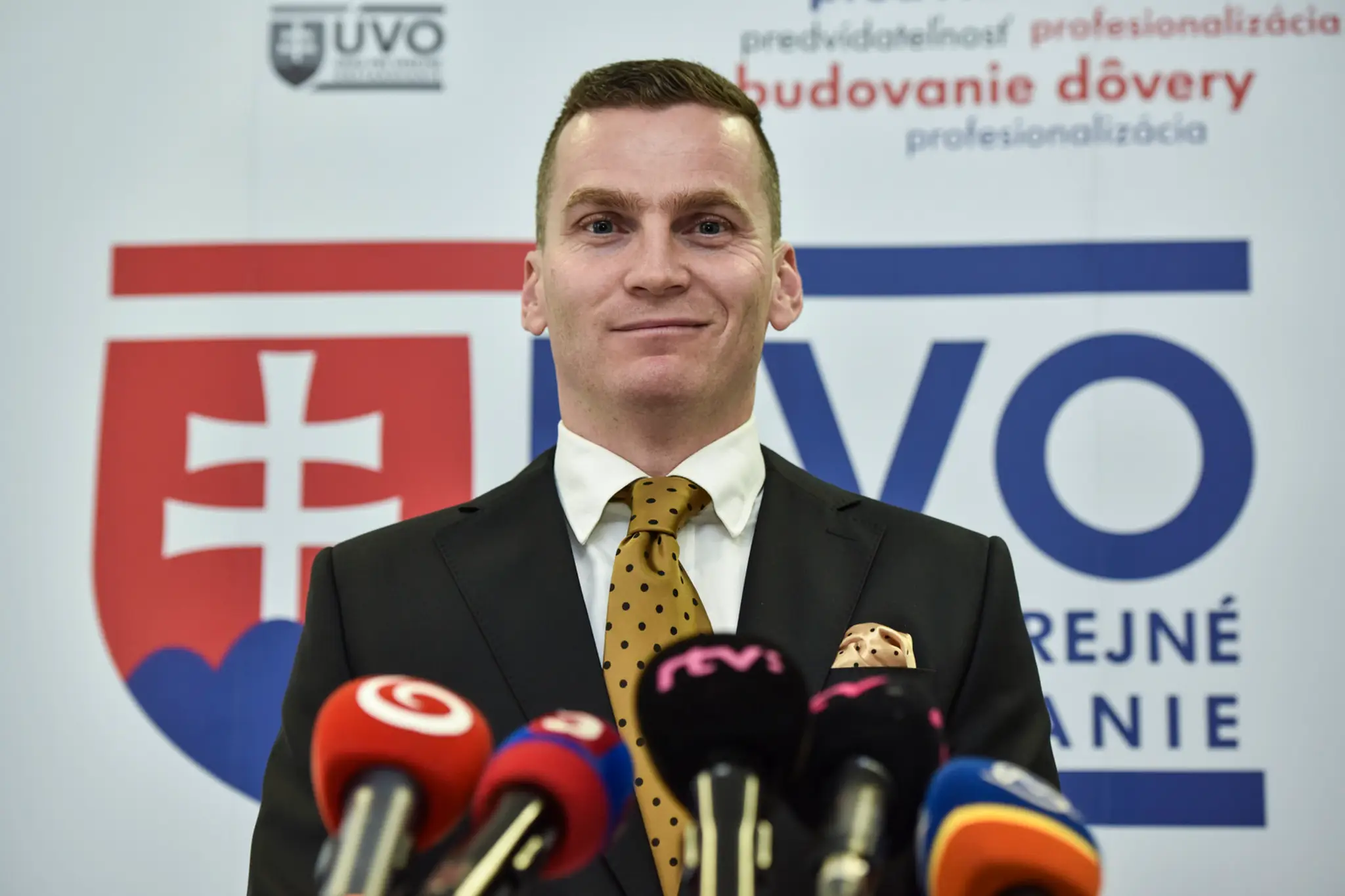 Na snímke predseda Úradu pre verejné obstarávanie (ÚVO) Miroslav Hlivák