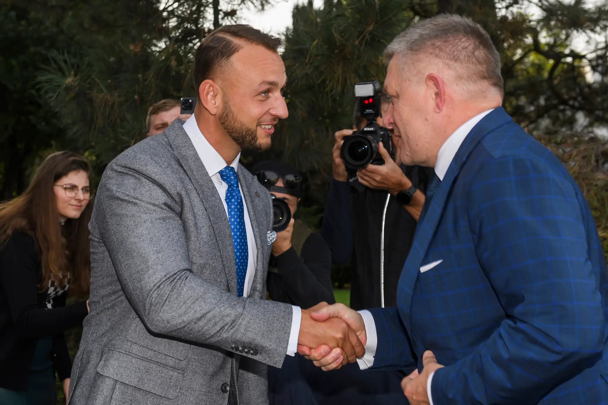 Matúš Šutaj Eštok a Robert Fico. 