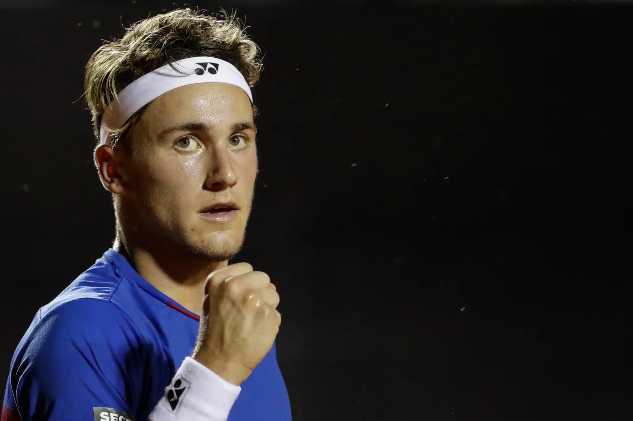 Nórsky tenisový mladík Casper Rudd počas turnaja ATP v Rio de Janeiro.