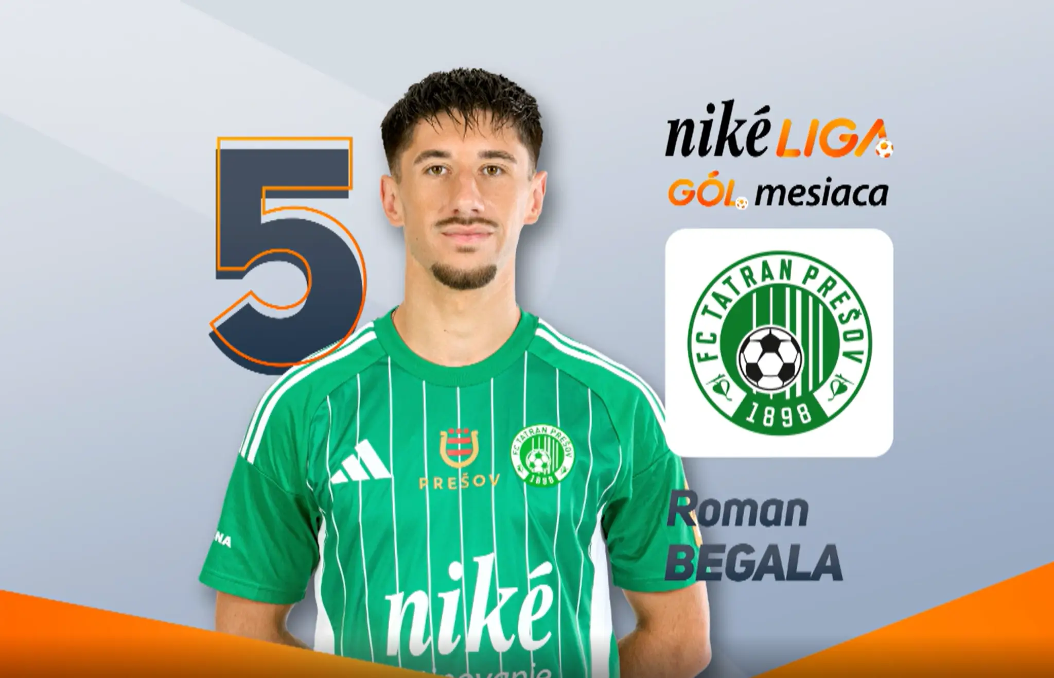 Roman Begala gól mesiaca október 2025