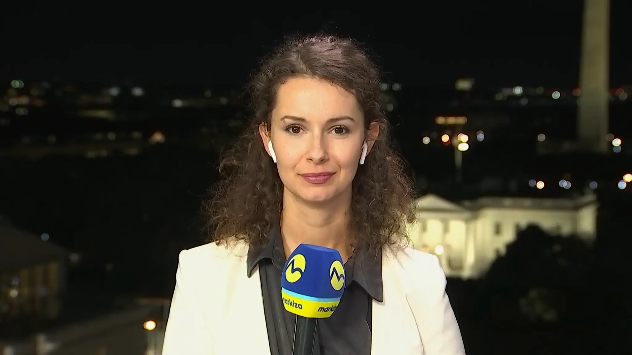 Barbara Dudeková počas volebnej noci 