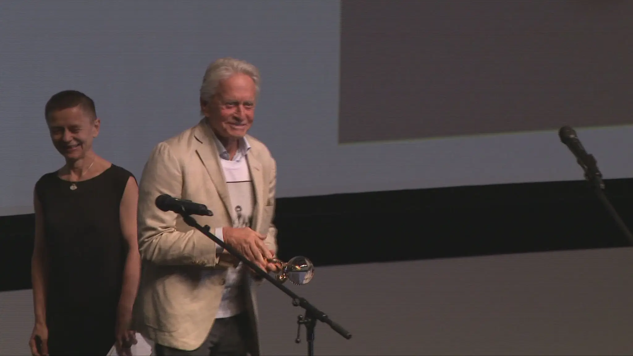 Michael Douglas v Karlových Varoch.