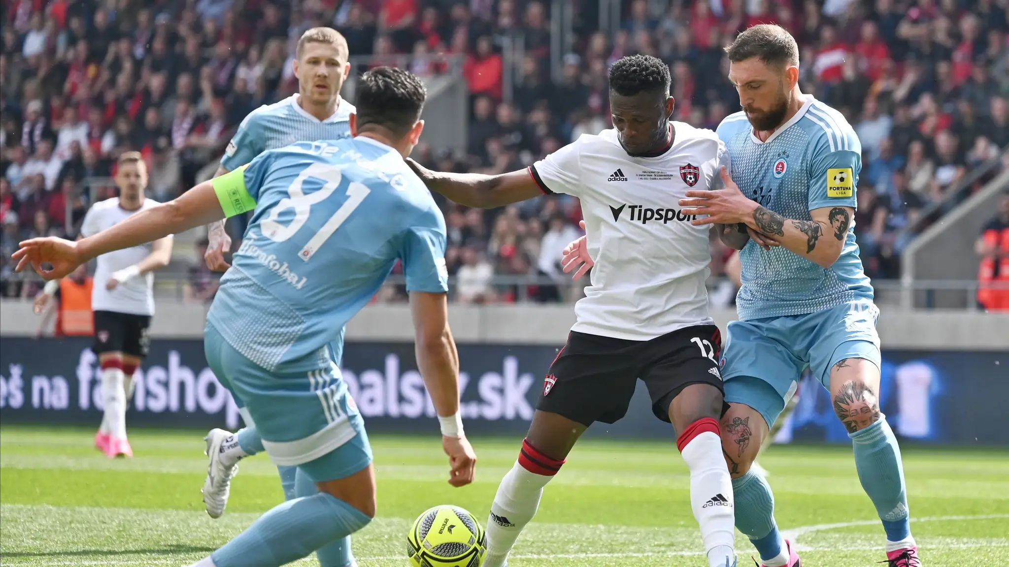 Taiwo so Spartakom v roku 2023 vyhral aj Slovnaft Cup
