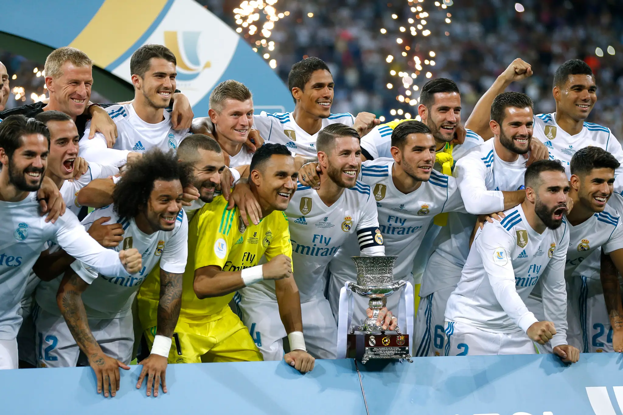 Futbalisti Realu Madrid sa stali desiatykrát víťazmi španielskeho Superpohára.