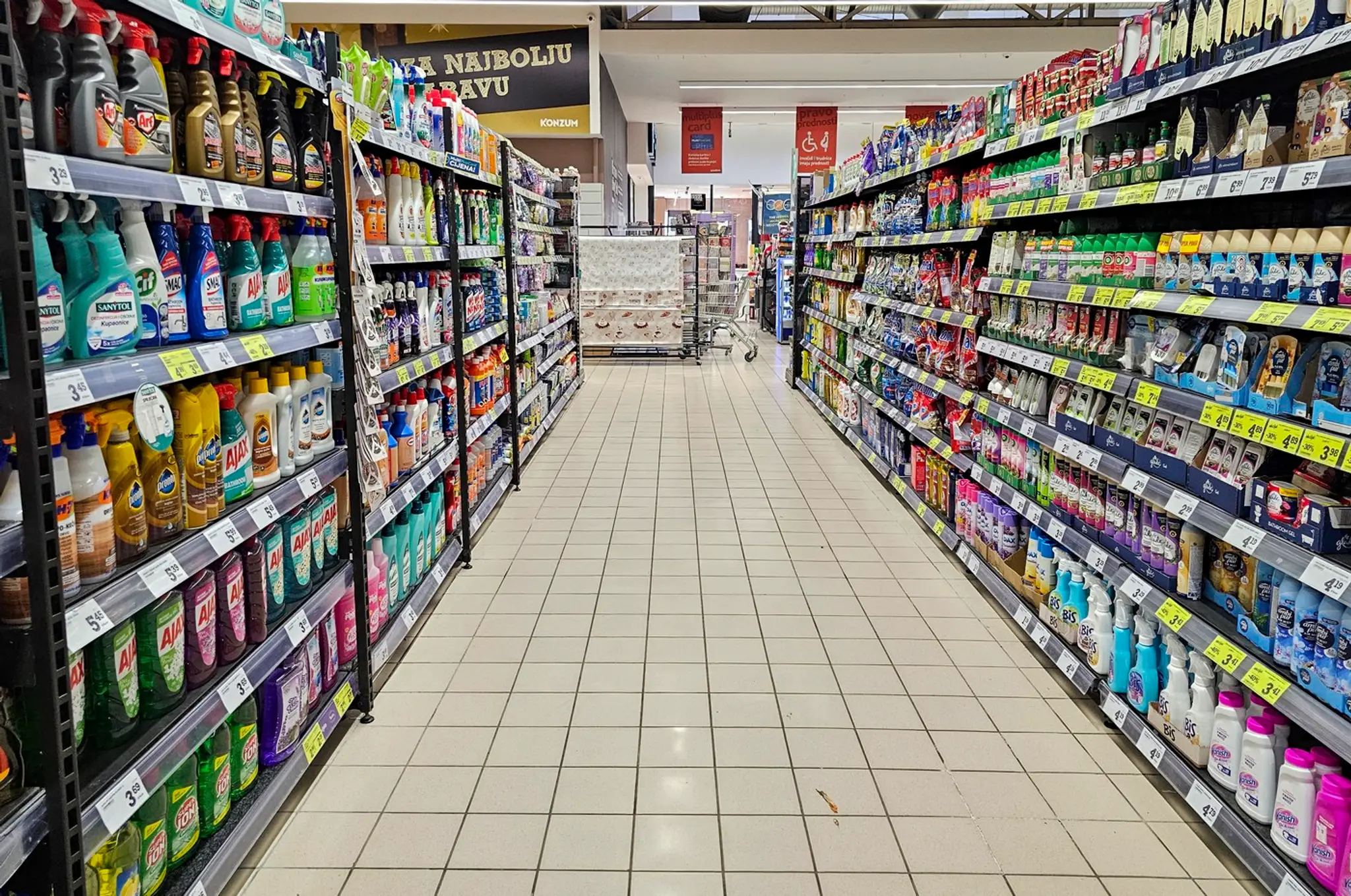 Supermarket v Chorvátsku