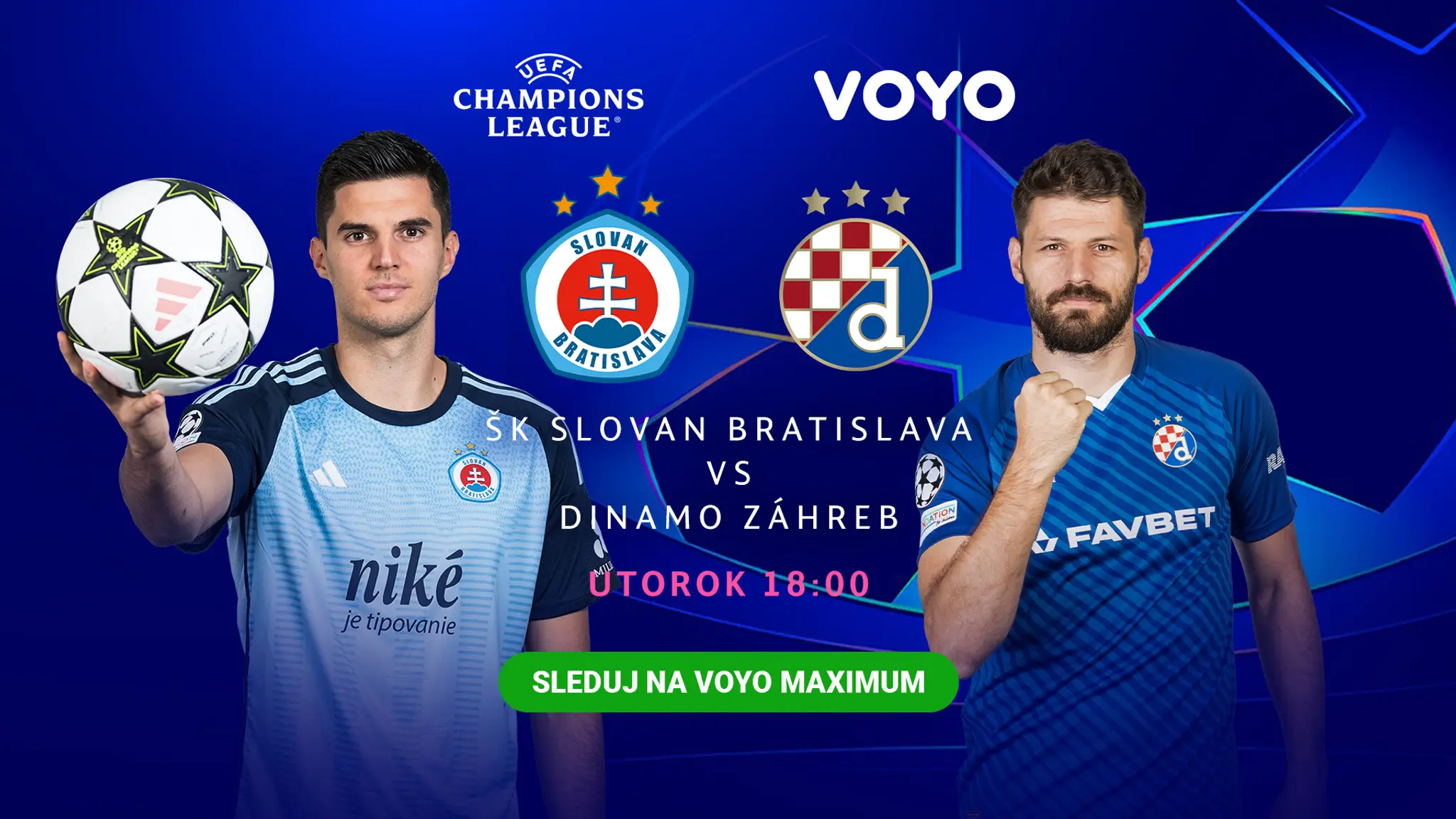 Liga majstrov - ŠK Slovan Bratislava vs. Dinamo Záhreb