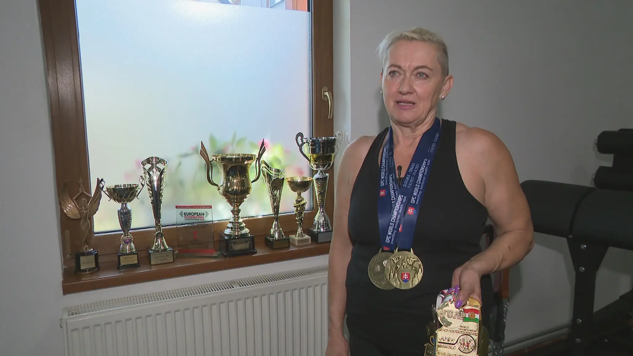 Katarína Zajková s trofejami