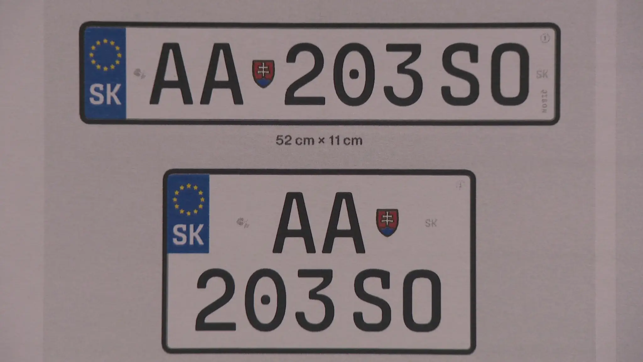 Nové ŠPZ.