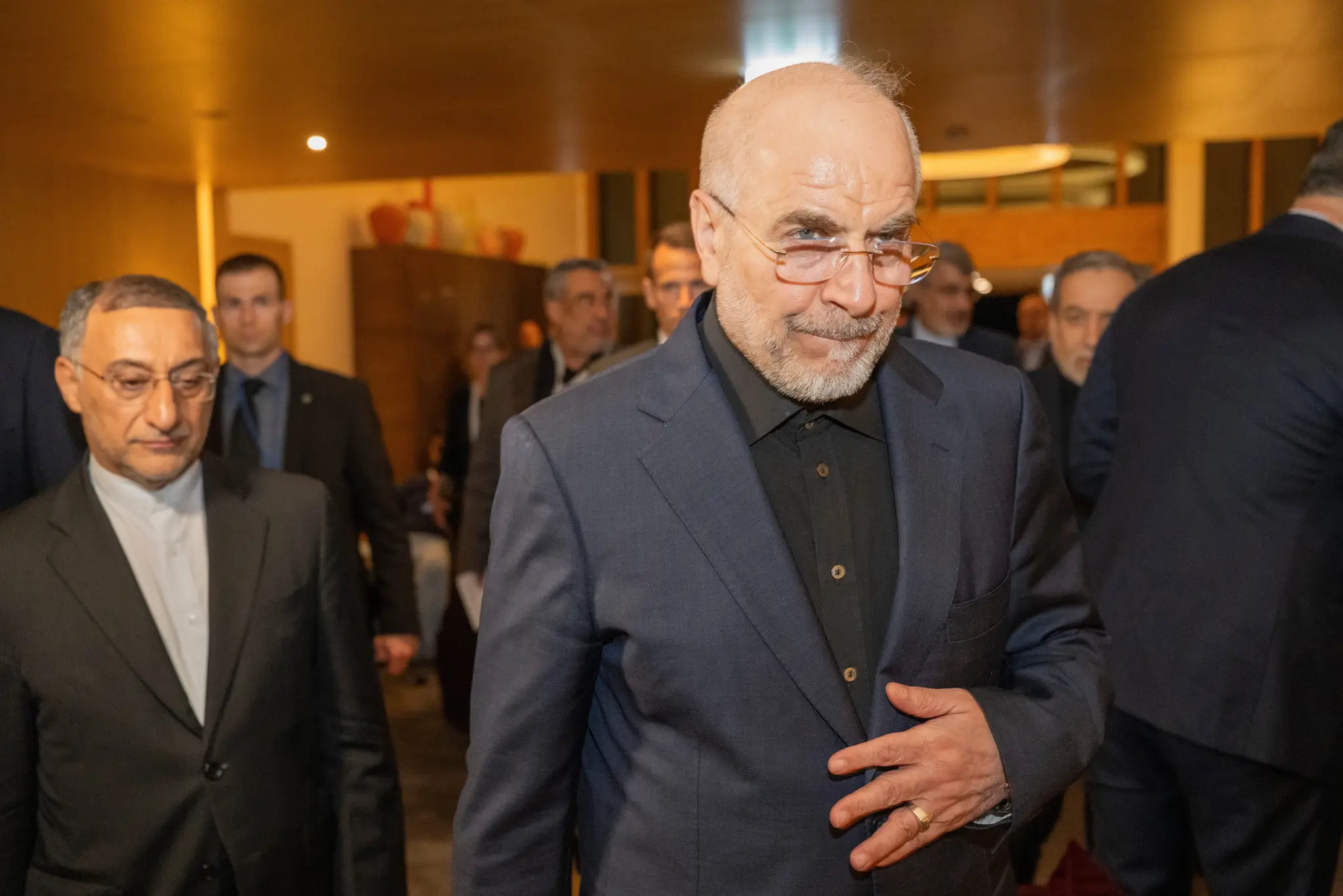 Hlavný iránsky vyjednávač Mohammad Báker Kálíbáf.