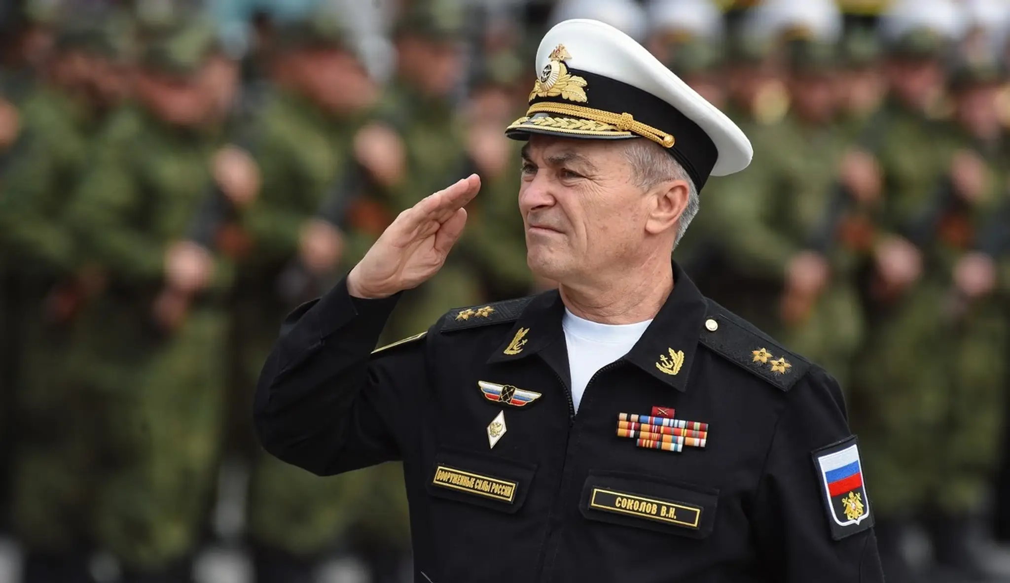 Ruský admirál Viktor Sokolov.