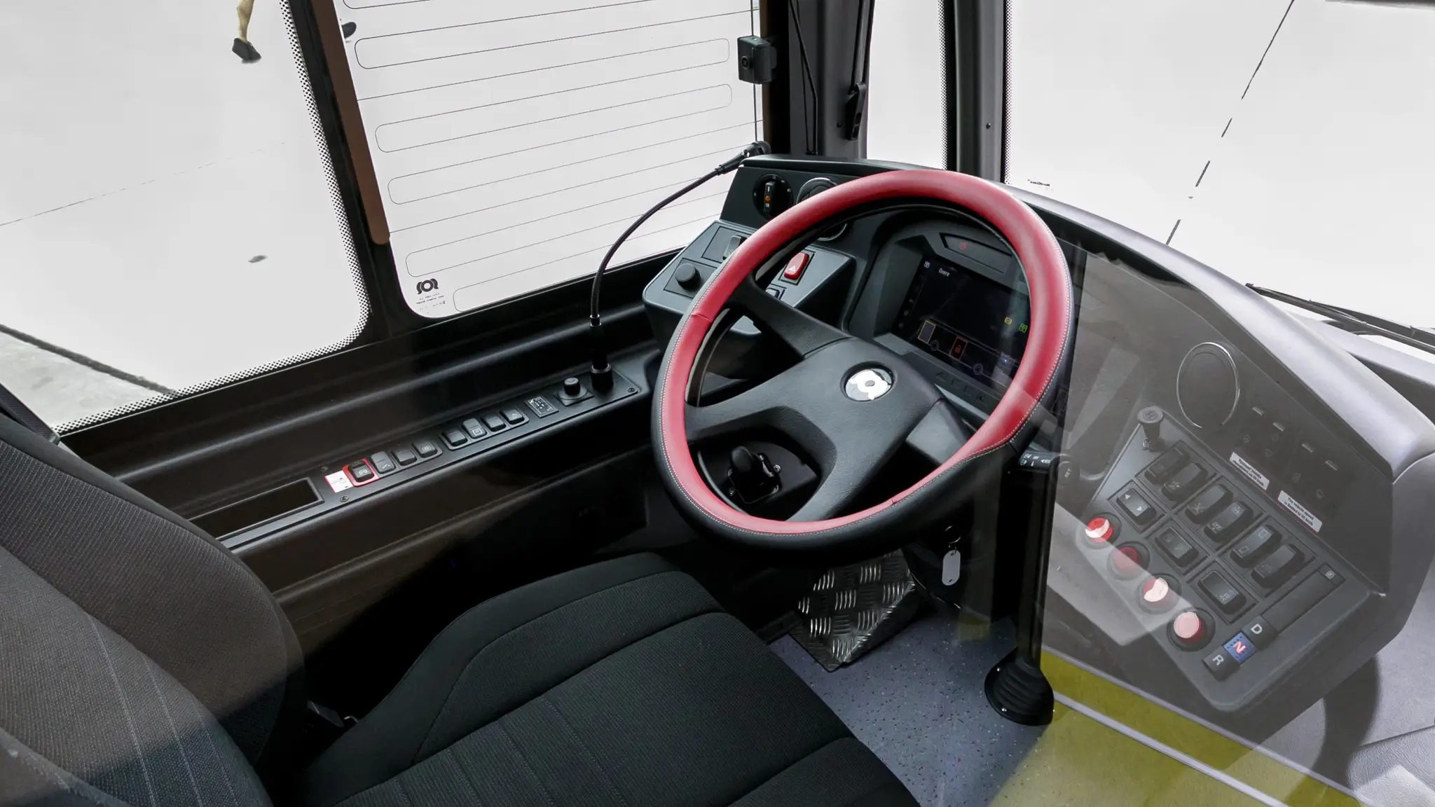 Autobus, kabína vodiča (ilustračná snímka)