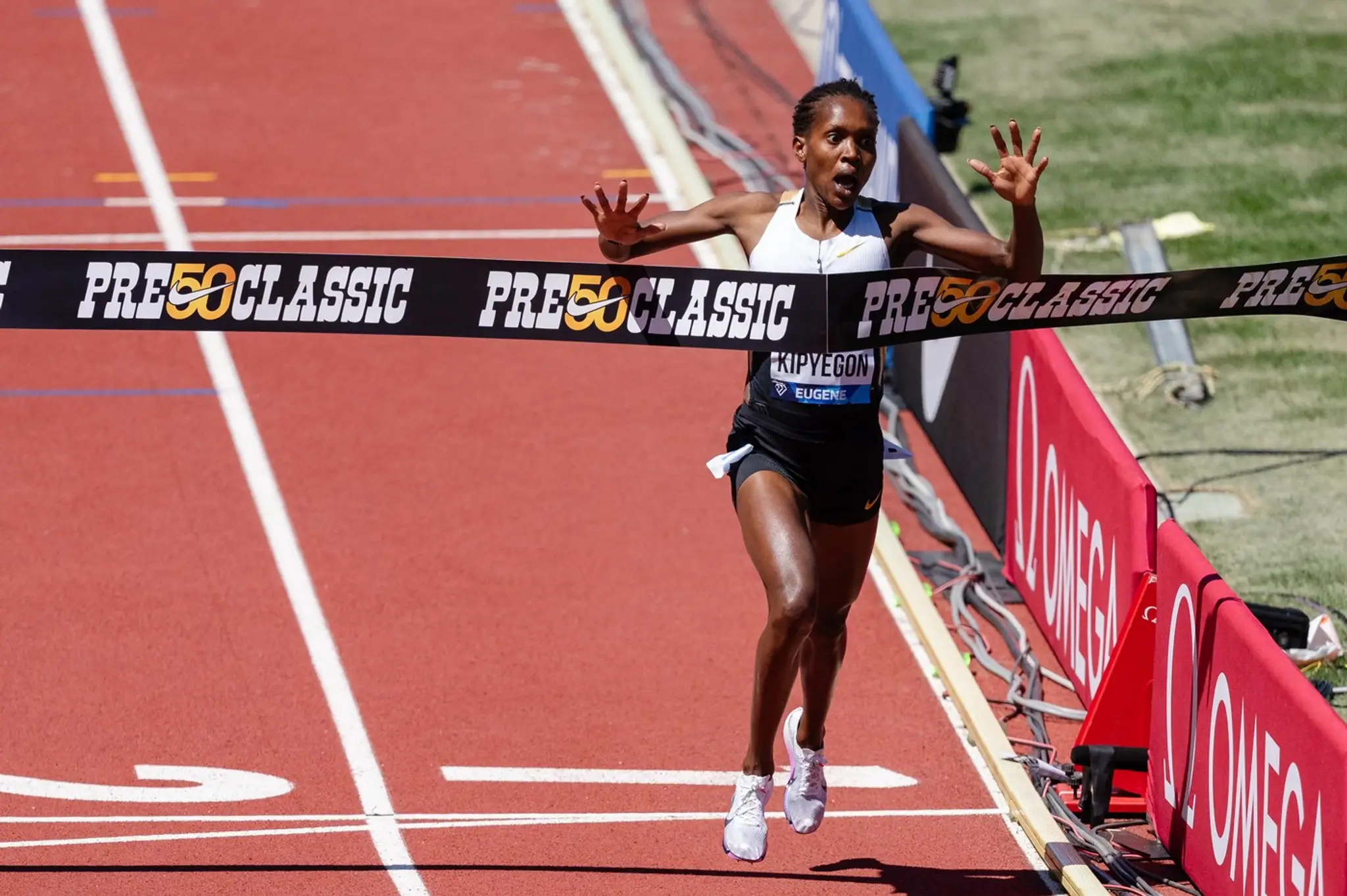 Na snímke kenská bežkyňa Faith Kipyegonová.