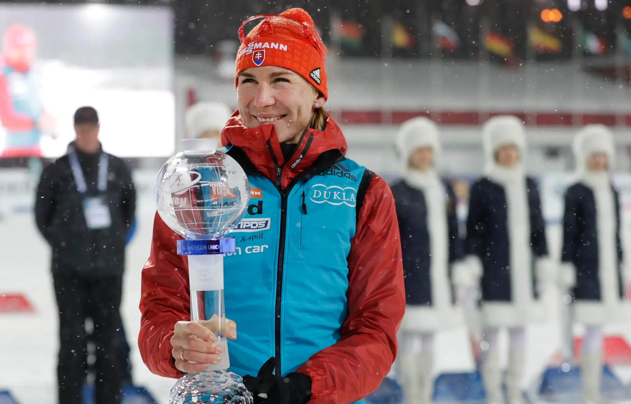 Anastasia Kuzminová zvíťazila v celkovom hodnotení šprintu v seriáli Svetového pohára..jpg