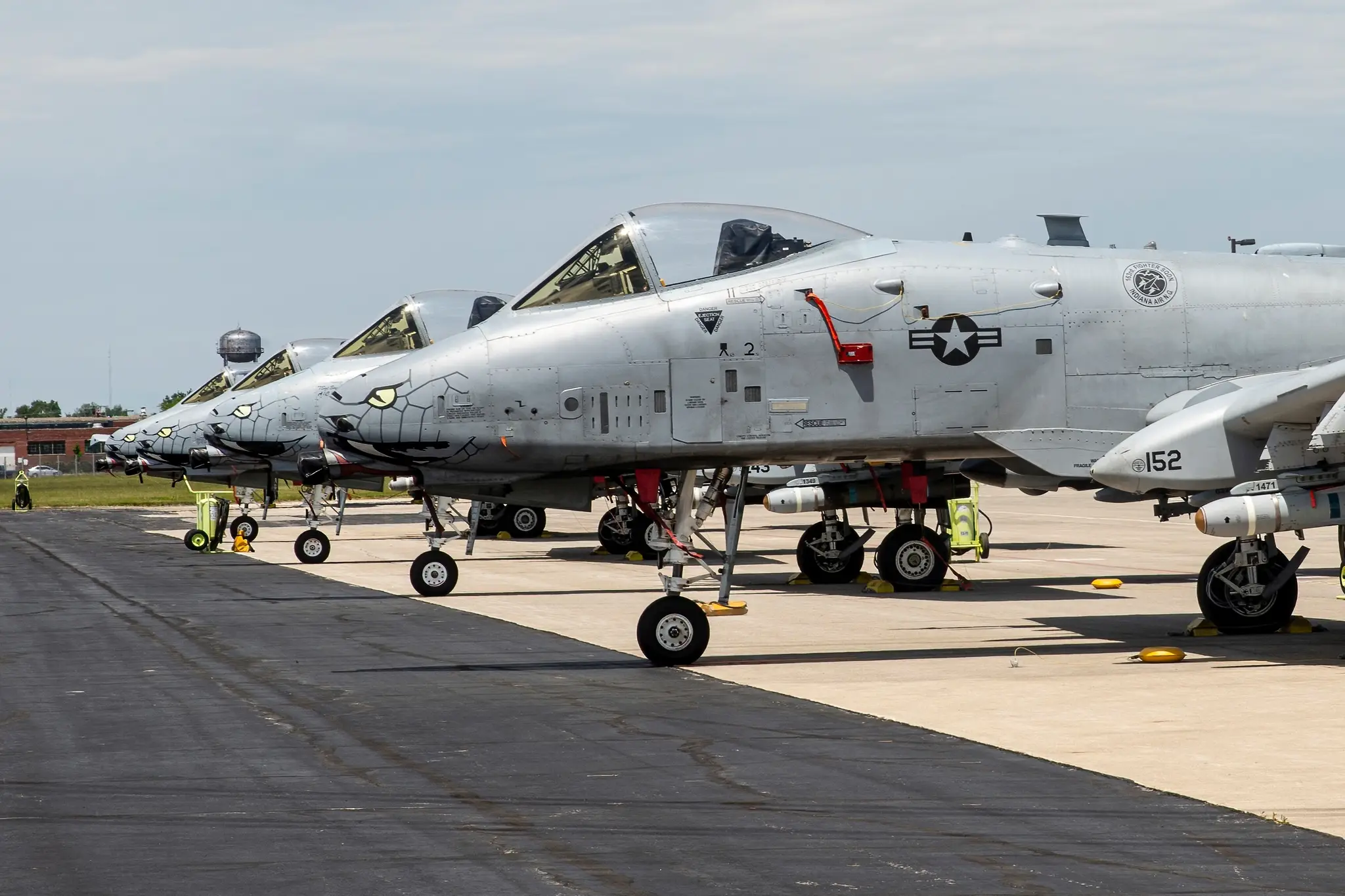 Útočné lietadlá A-10 Thunderbolt.