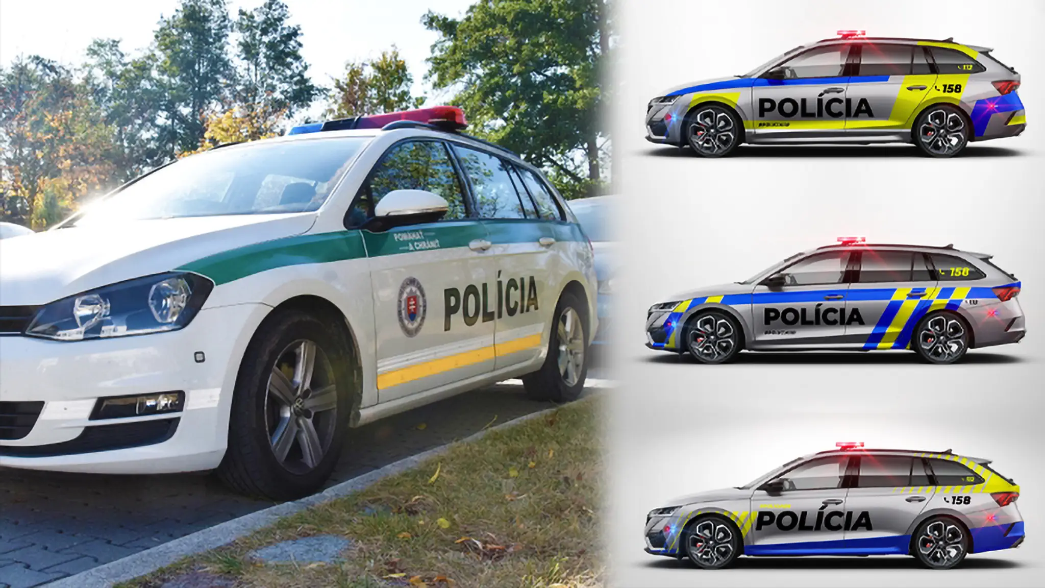 Slováci hlasovali, ako majú vyzerať nové policajné autá.
